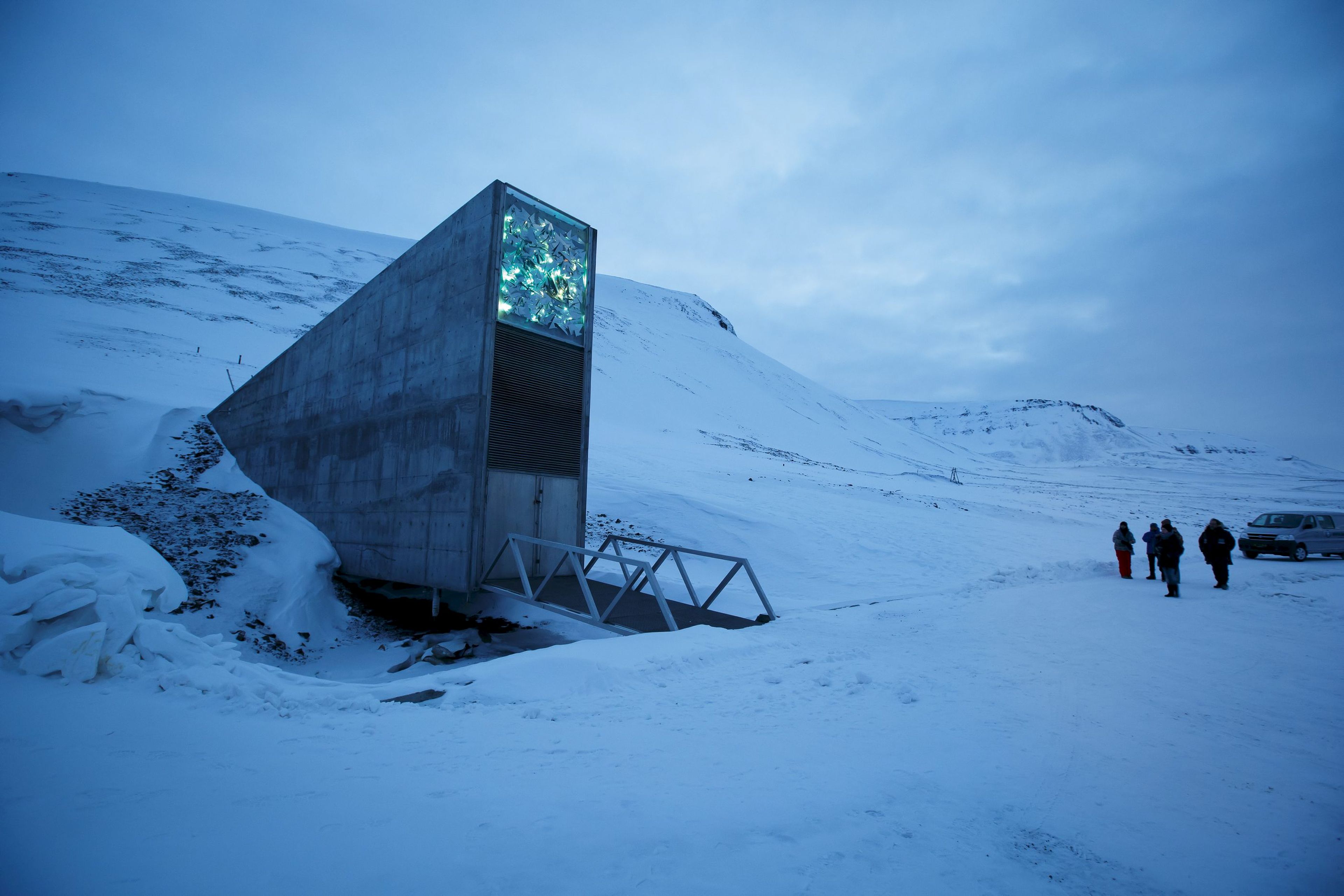 La bóveda de semillas Svalbard.