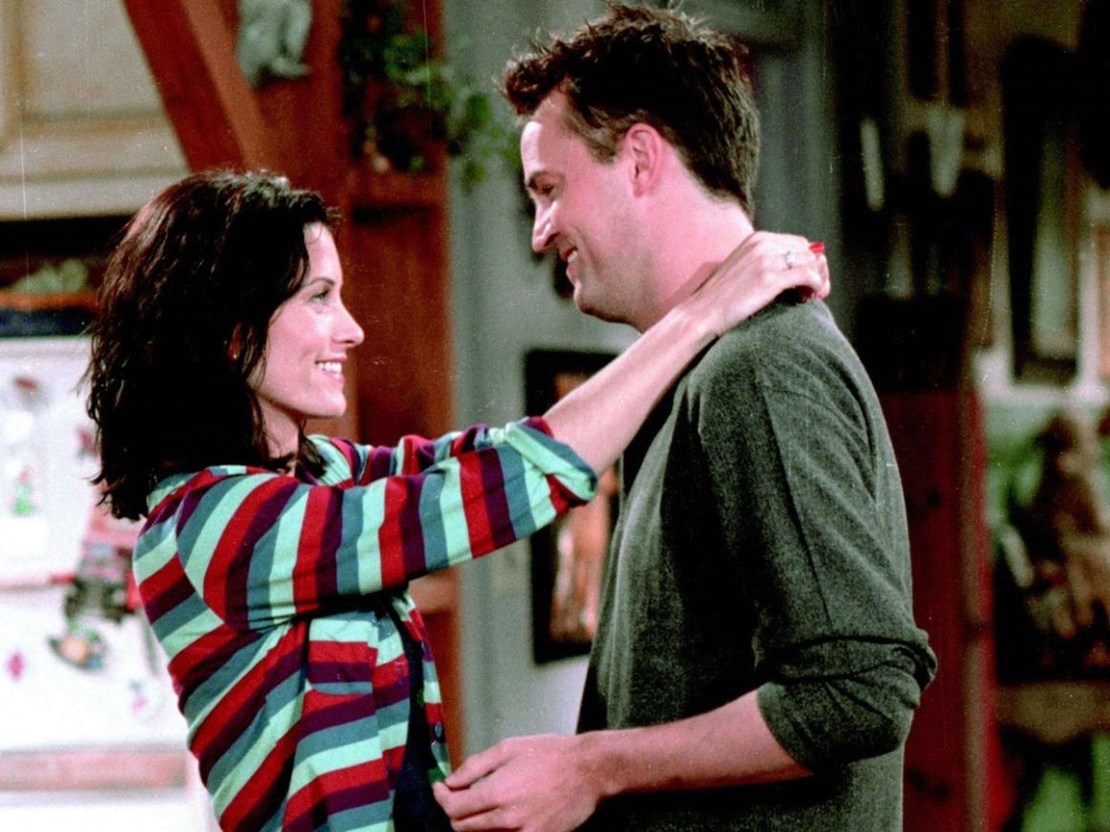 Monica and Chandler were friends for years before they began dating.