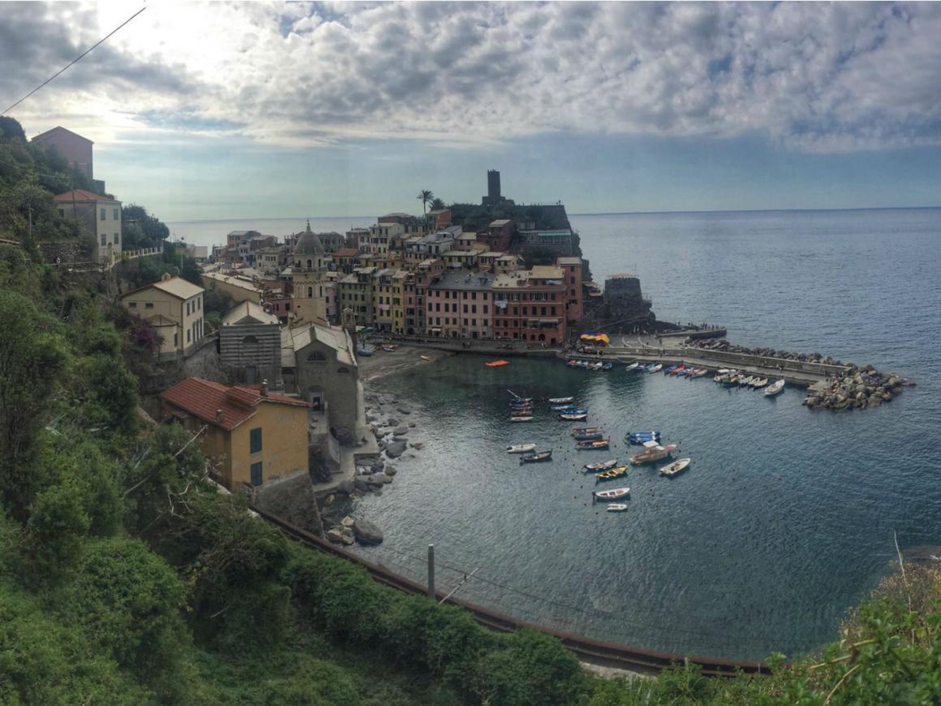 Vista de Vernazza desde el Parque Nacional de las Cinque Terre.