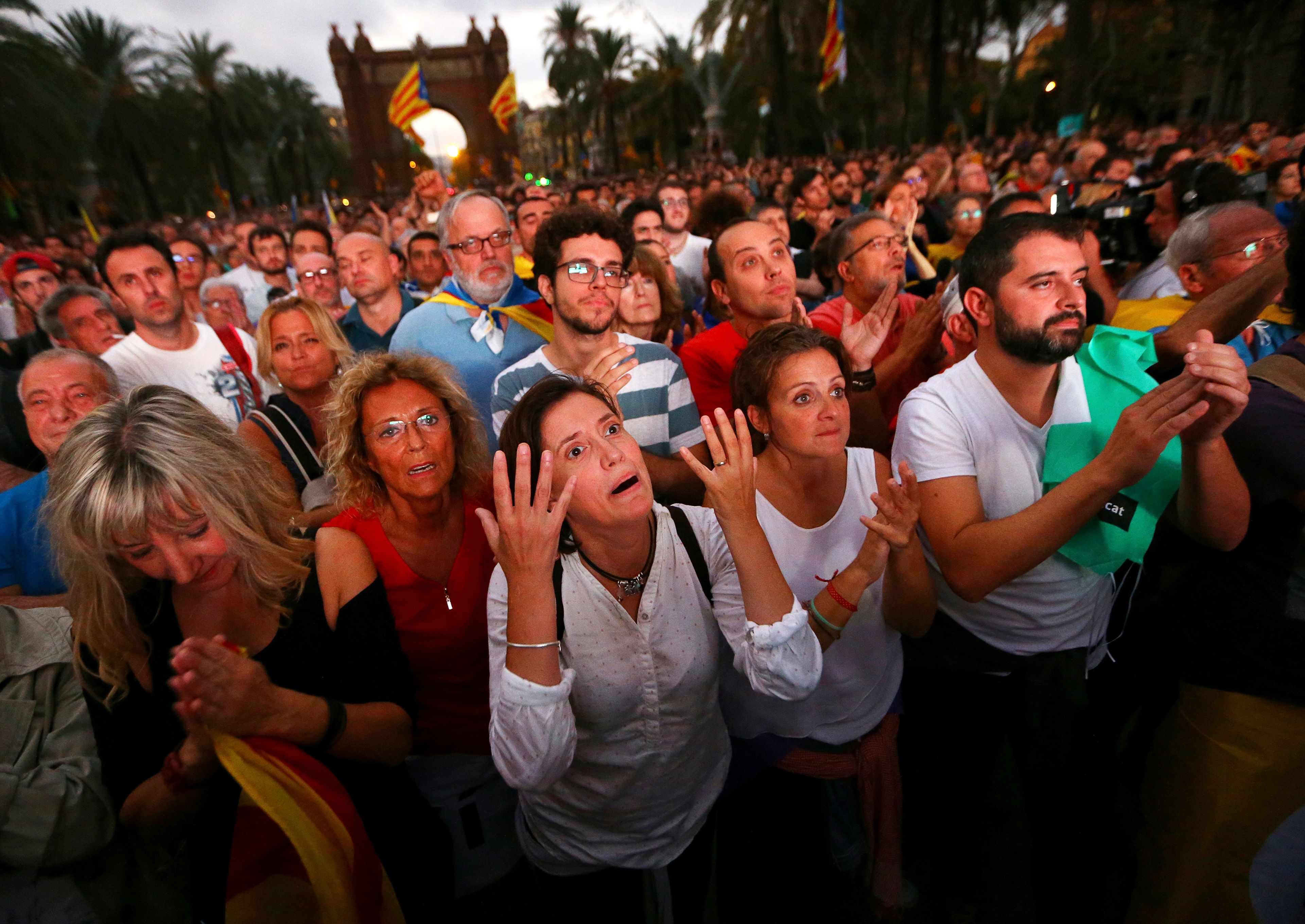 Desilusión entre los partidarios de la independencia de Cataluña