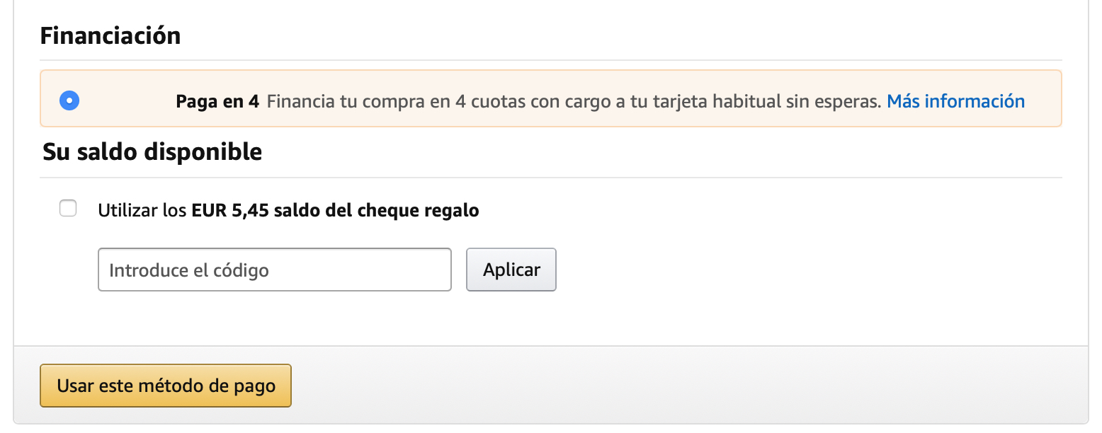 Pagar amazon a plazos deals