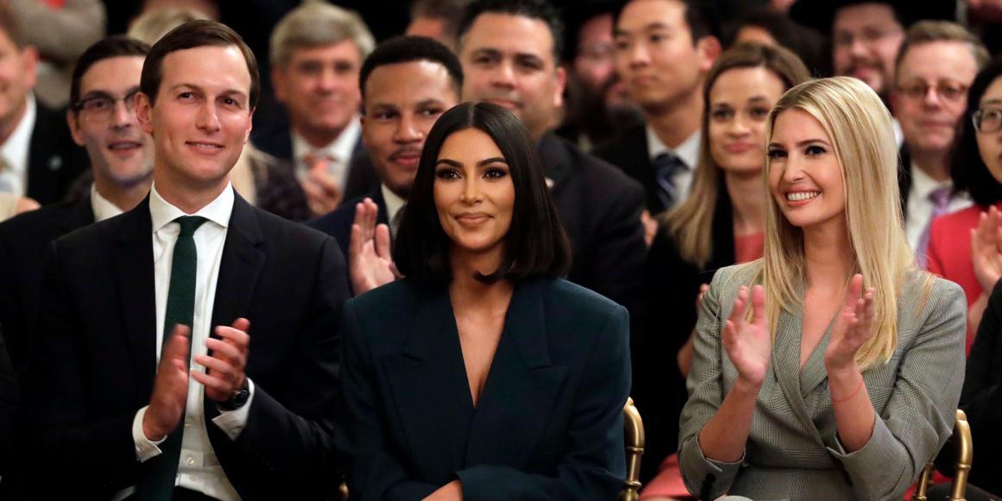 Jared Kushner, Kim Kardashian West, and Ivanka Trump.