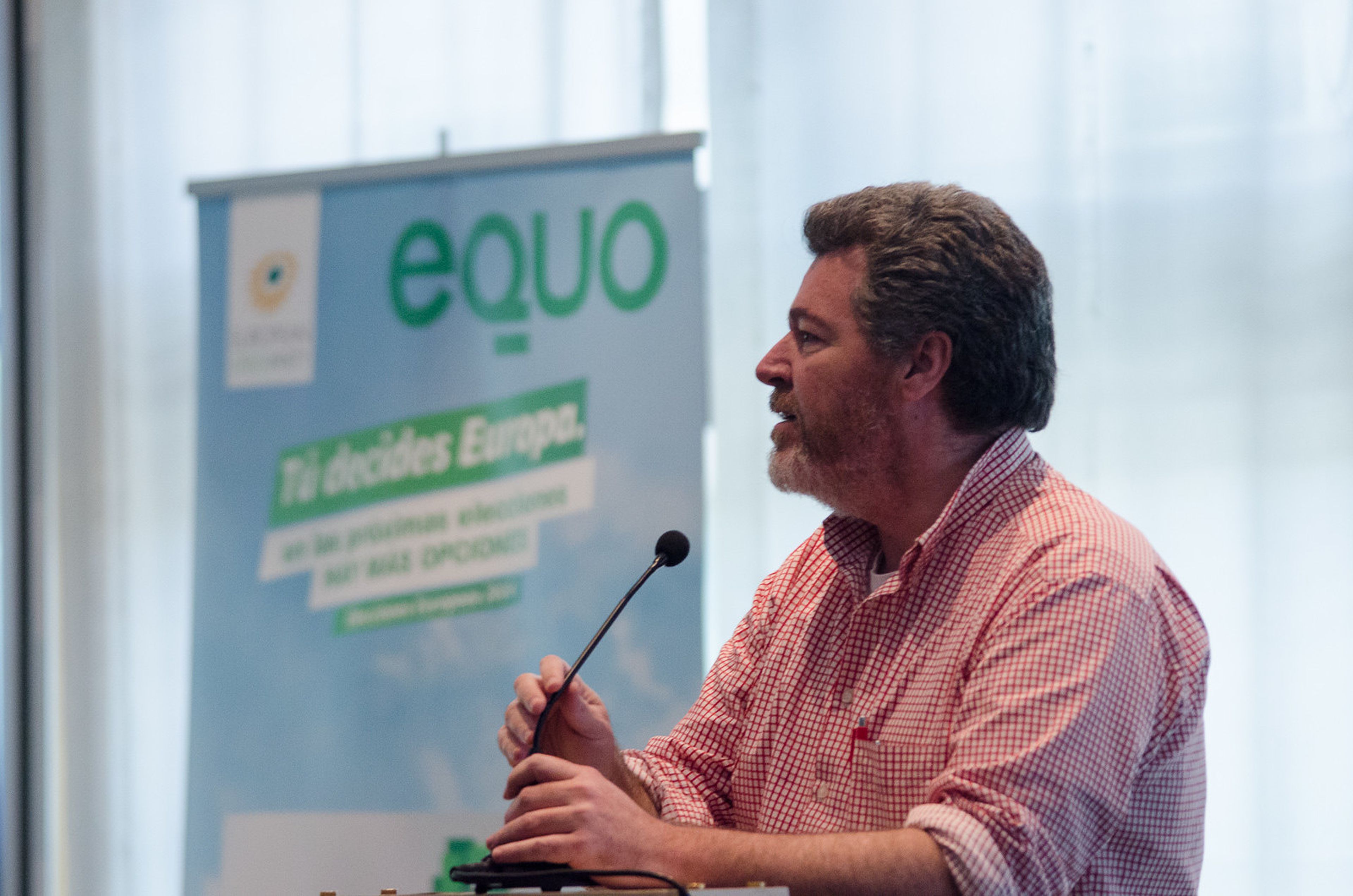 Juantxo López de Uralde en el congreso de Equo de 2014.