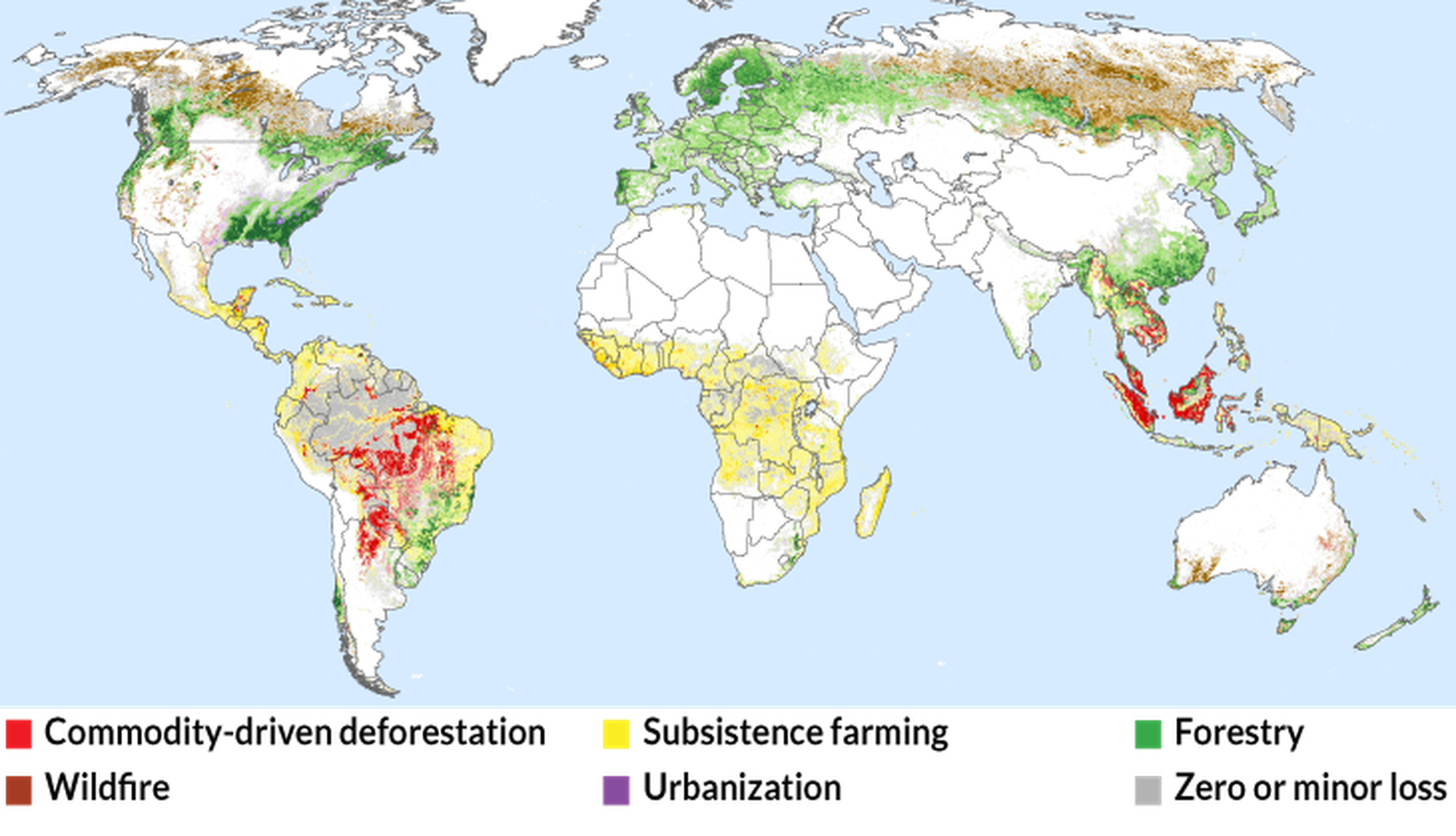 Mapa deforestación