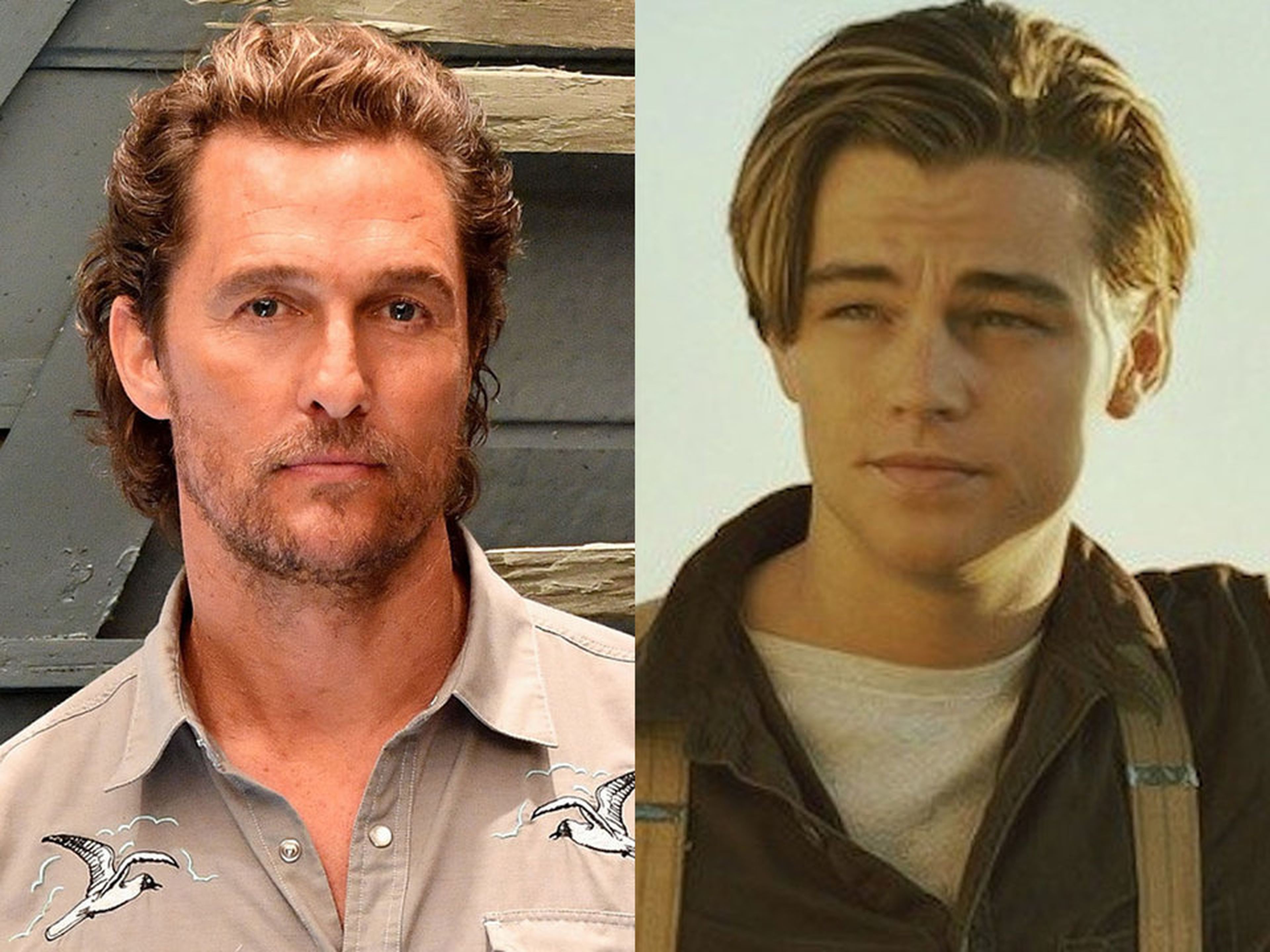 Matthew McConaughey y Leonardo DiCaprio.