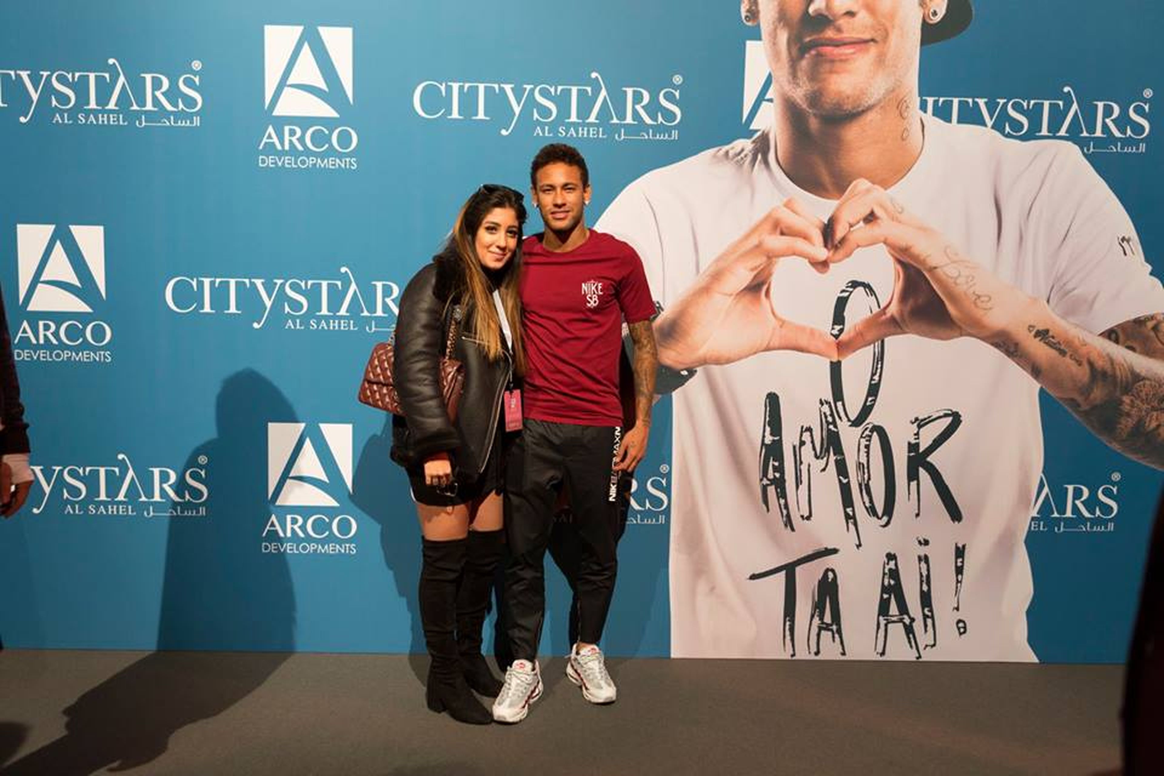 Neymar, durante un evento de Arco en Egipto