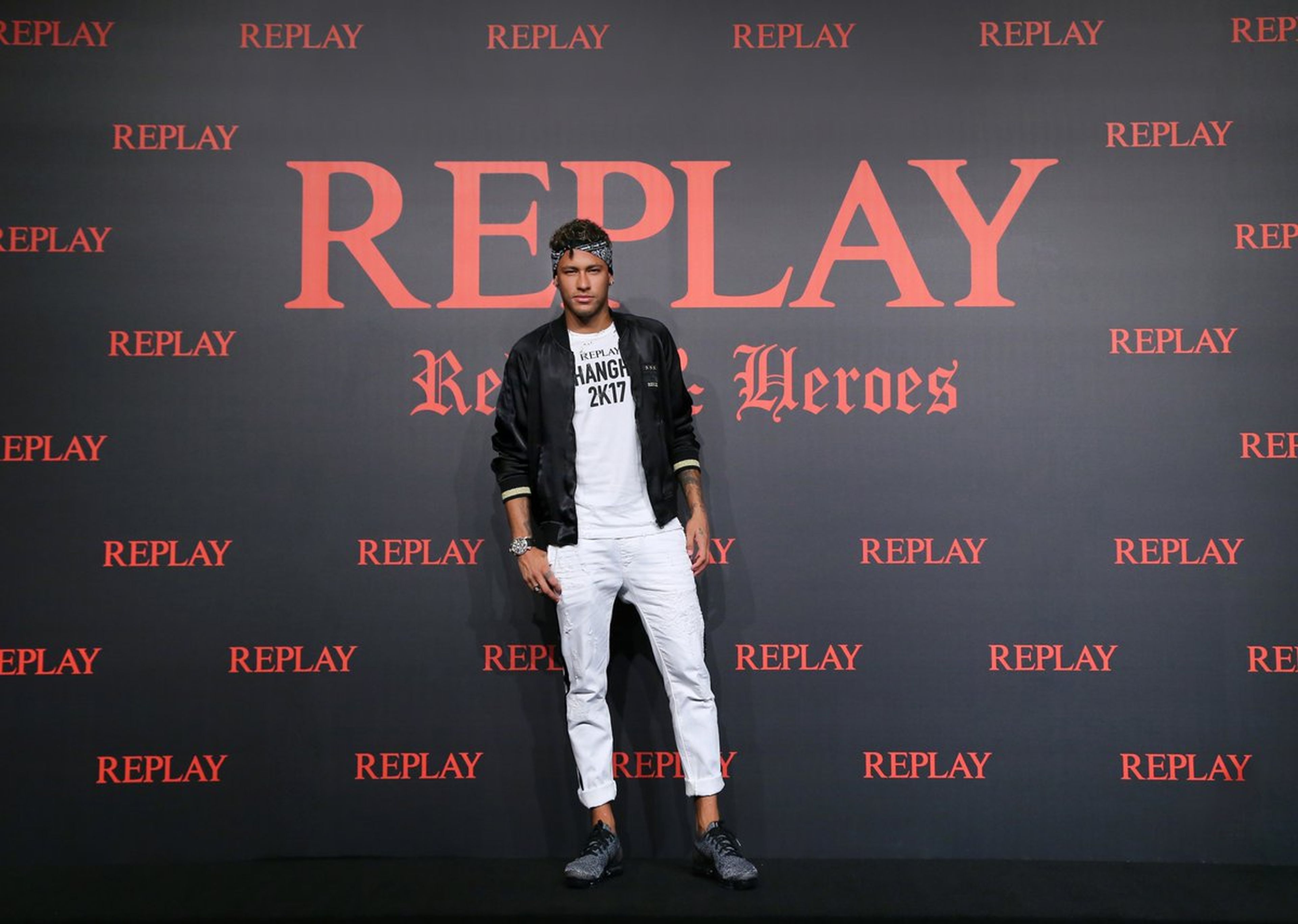 Neymar, en un evento patrocinado por Replay