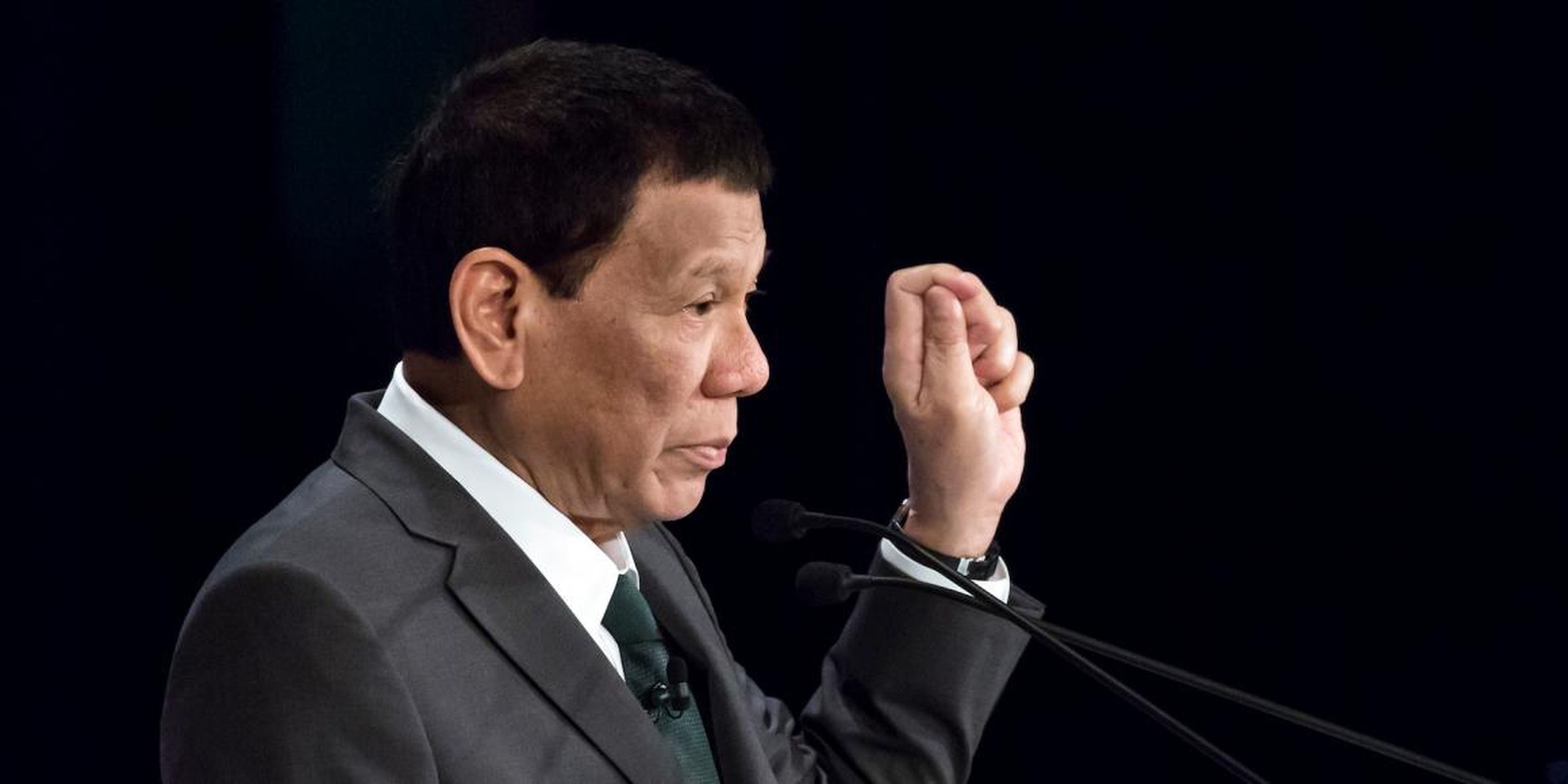 El presidente de Filipinas, Rodrigo Duterte, en una conferencia en Tokio, Japón, el pasado 31 de mayo de 2019.