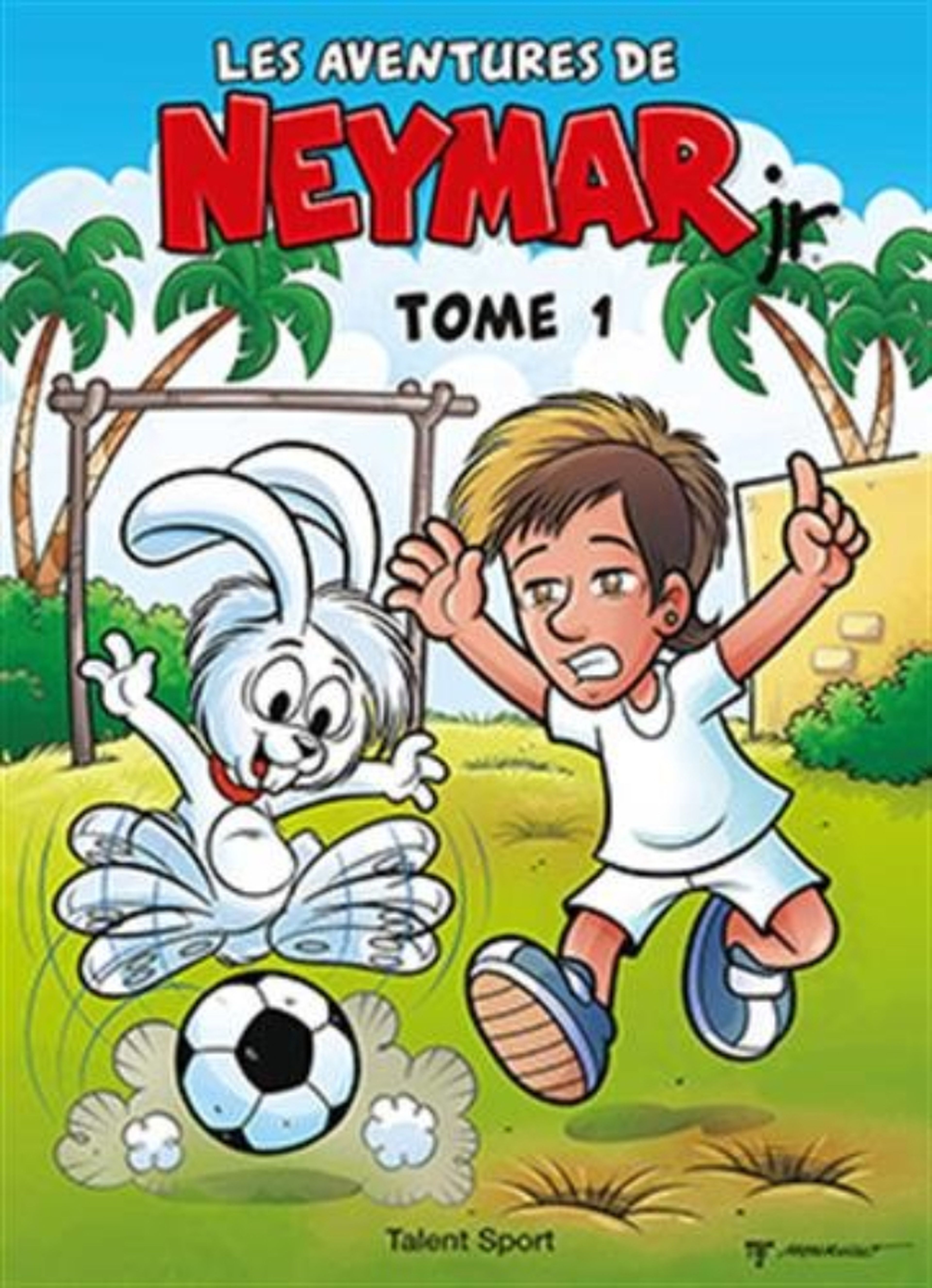 Portada de un cómic sobre Neymar de los Estudios Maurício de Sousa