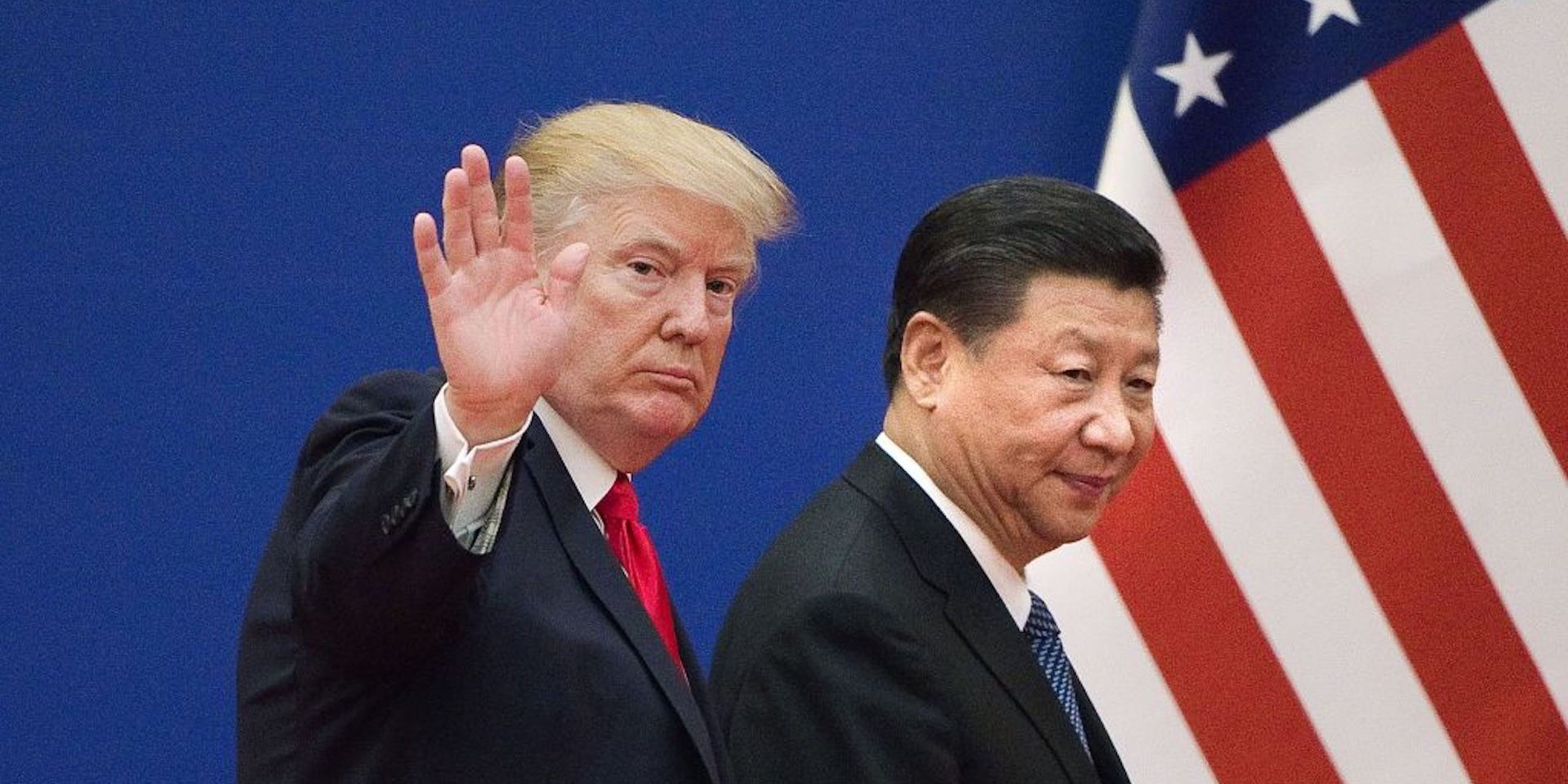 El presidente de los Estados Unidos, Donald Trump, y el presidente de China, Xi Jinping, en 2017
