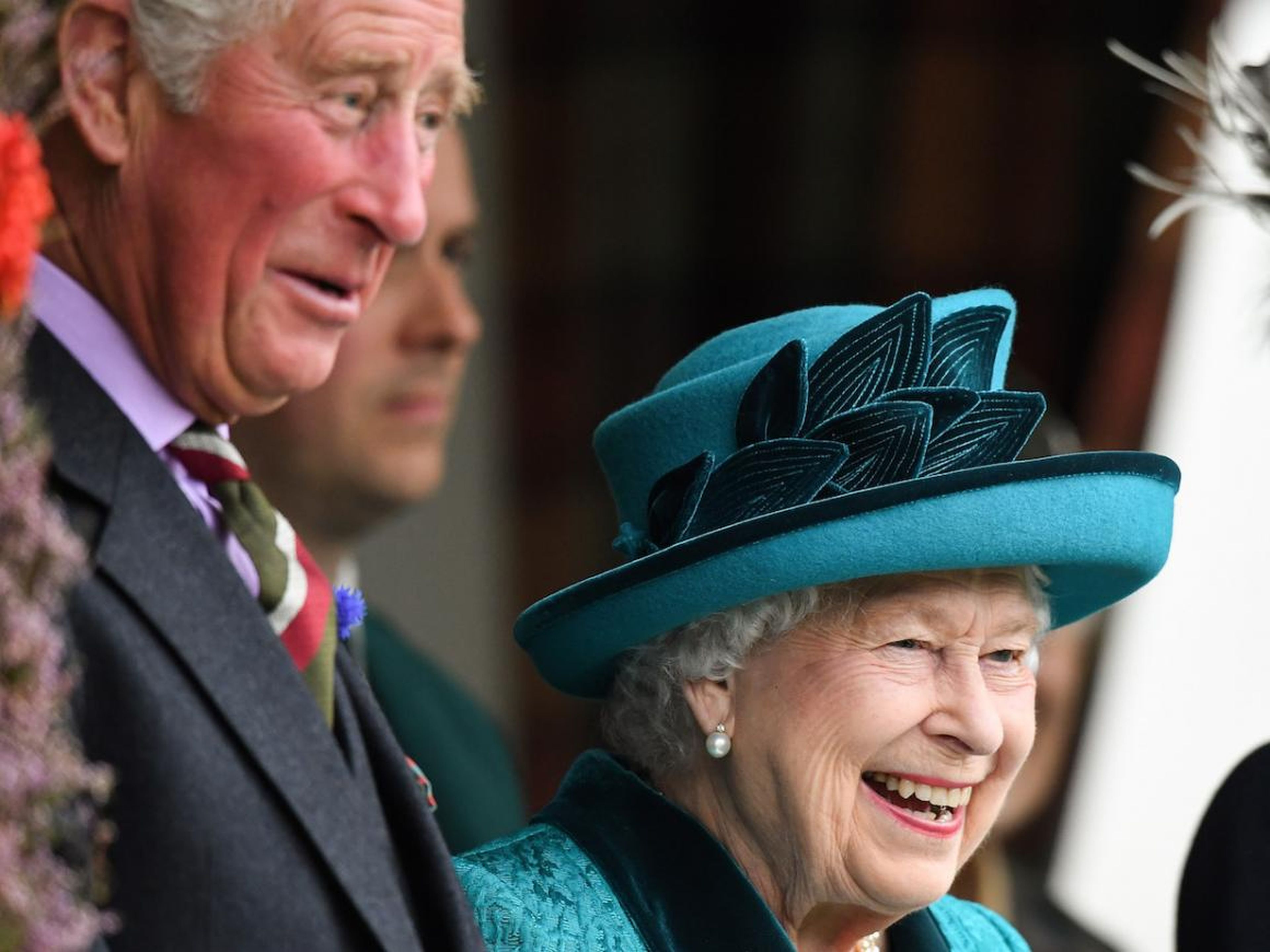 Queen Elizabeth II, Prince Charles, and Princess Anne attend the annual Braemar Highland Gathering on September 1, 2018 in Braemar, Scotland.