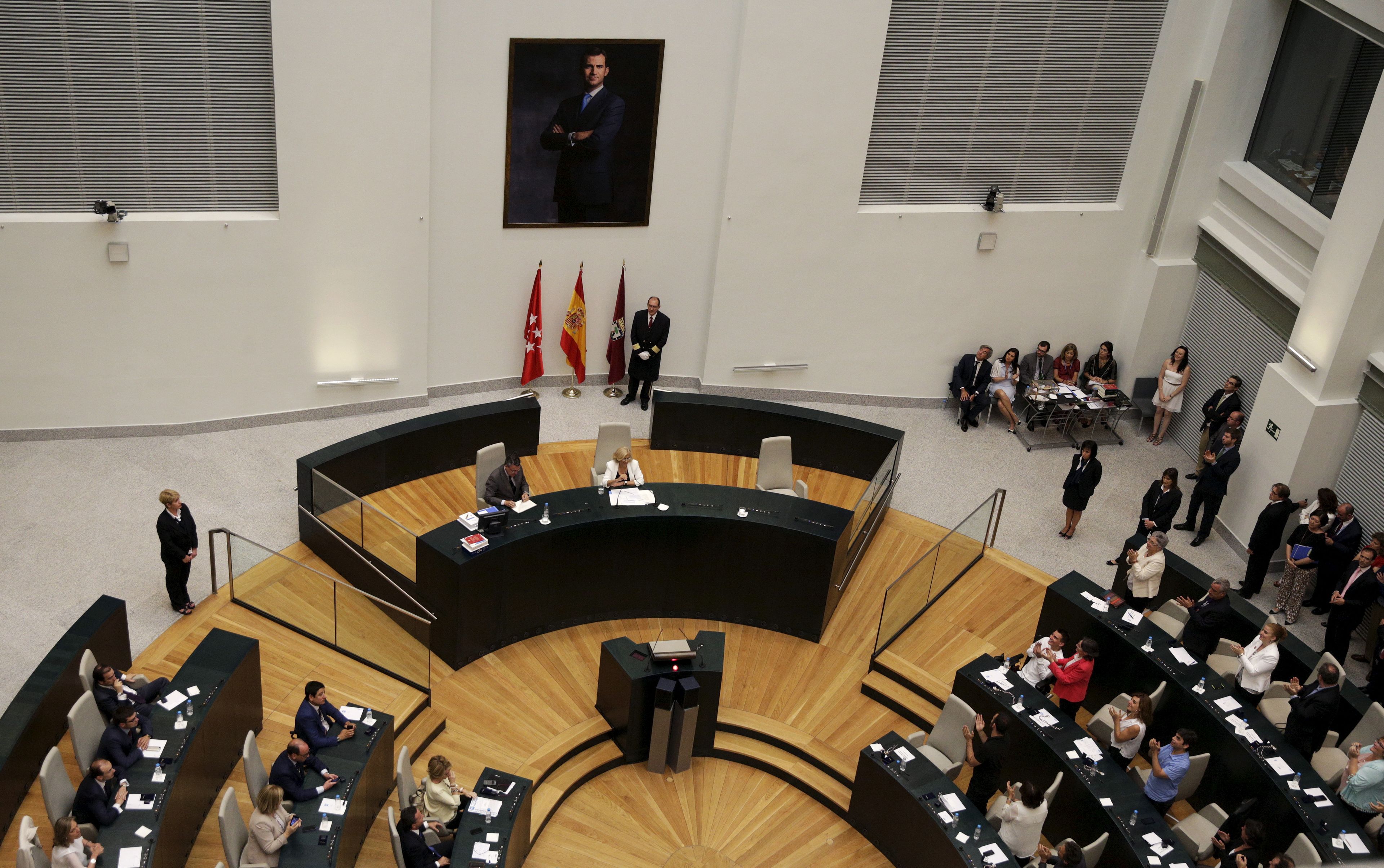 Salón de plenos del Ayuntamiento de Madrid.