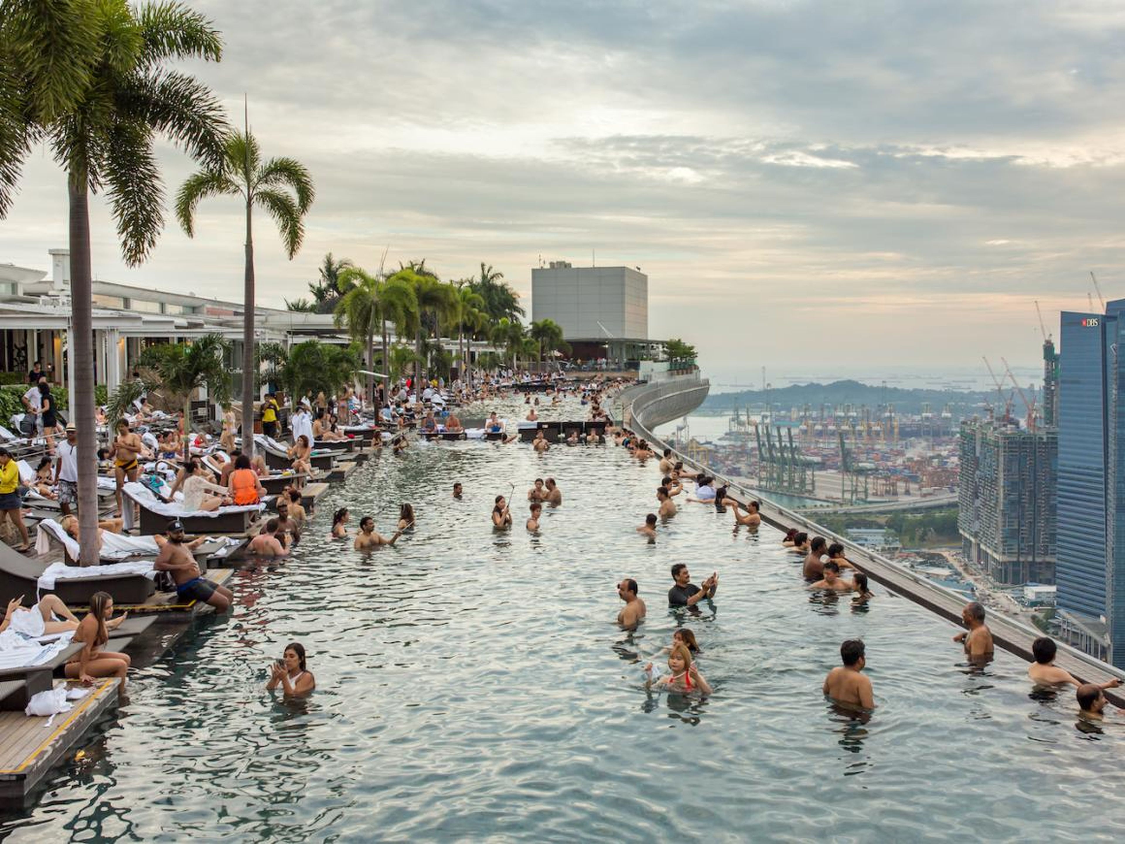La piscina infinita de Marina Bay Sands.