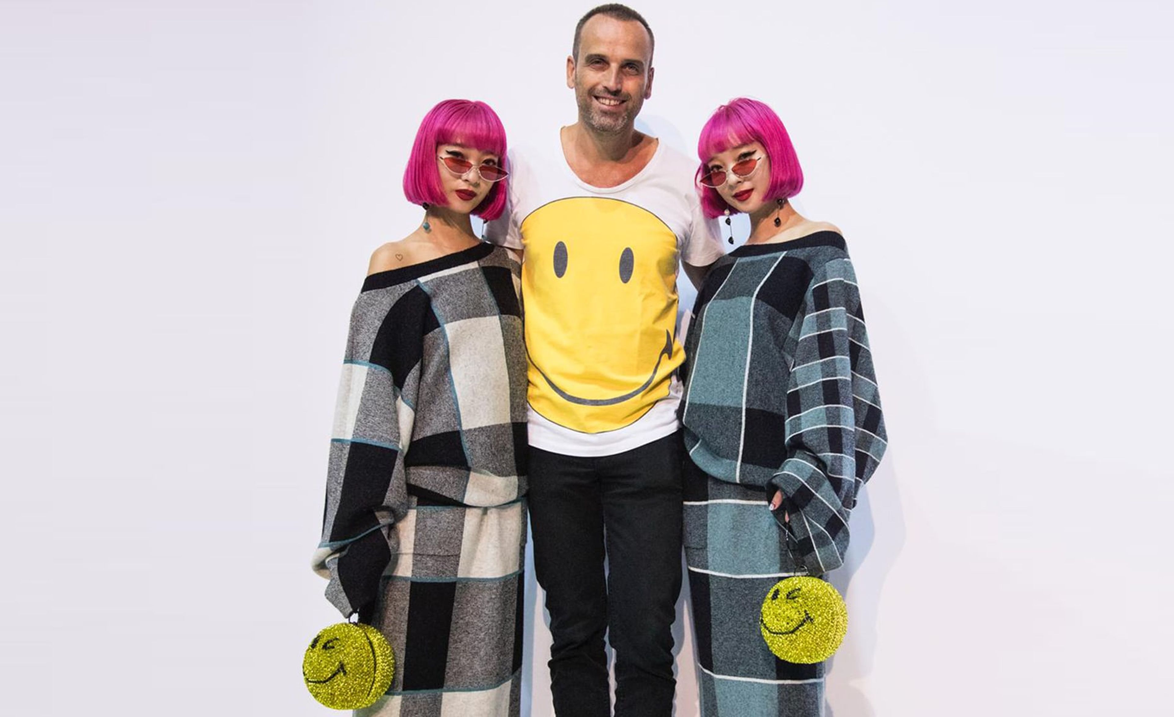 Smiley en Fashion Show Milan