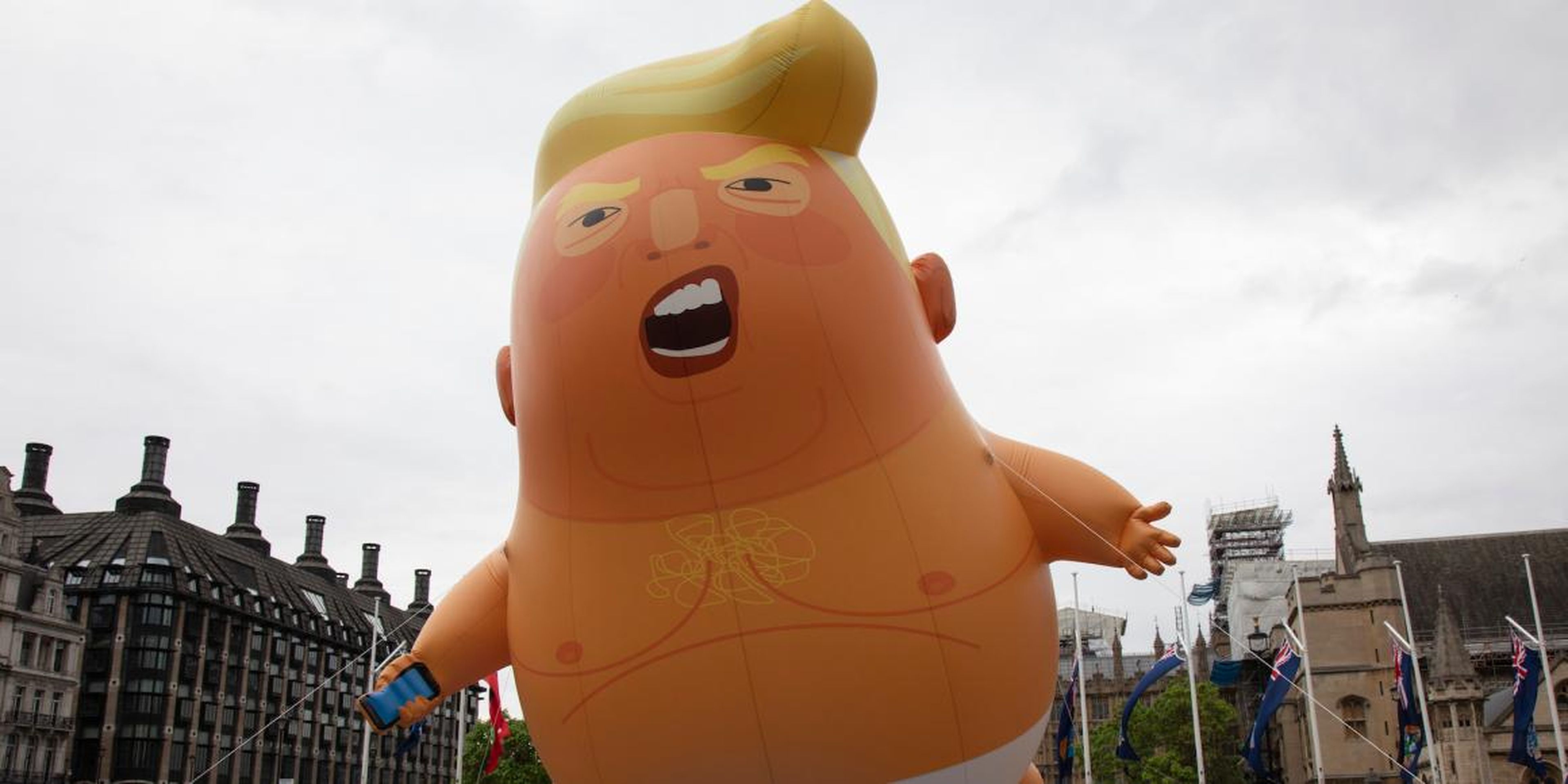 Trump Baby During State Visit By US President Donald Trump