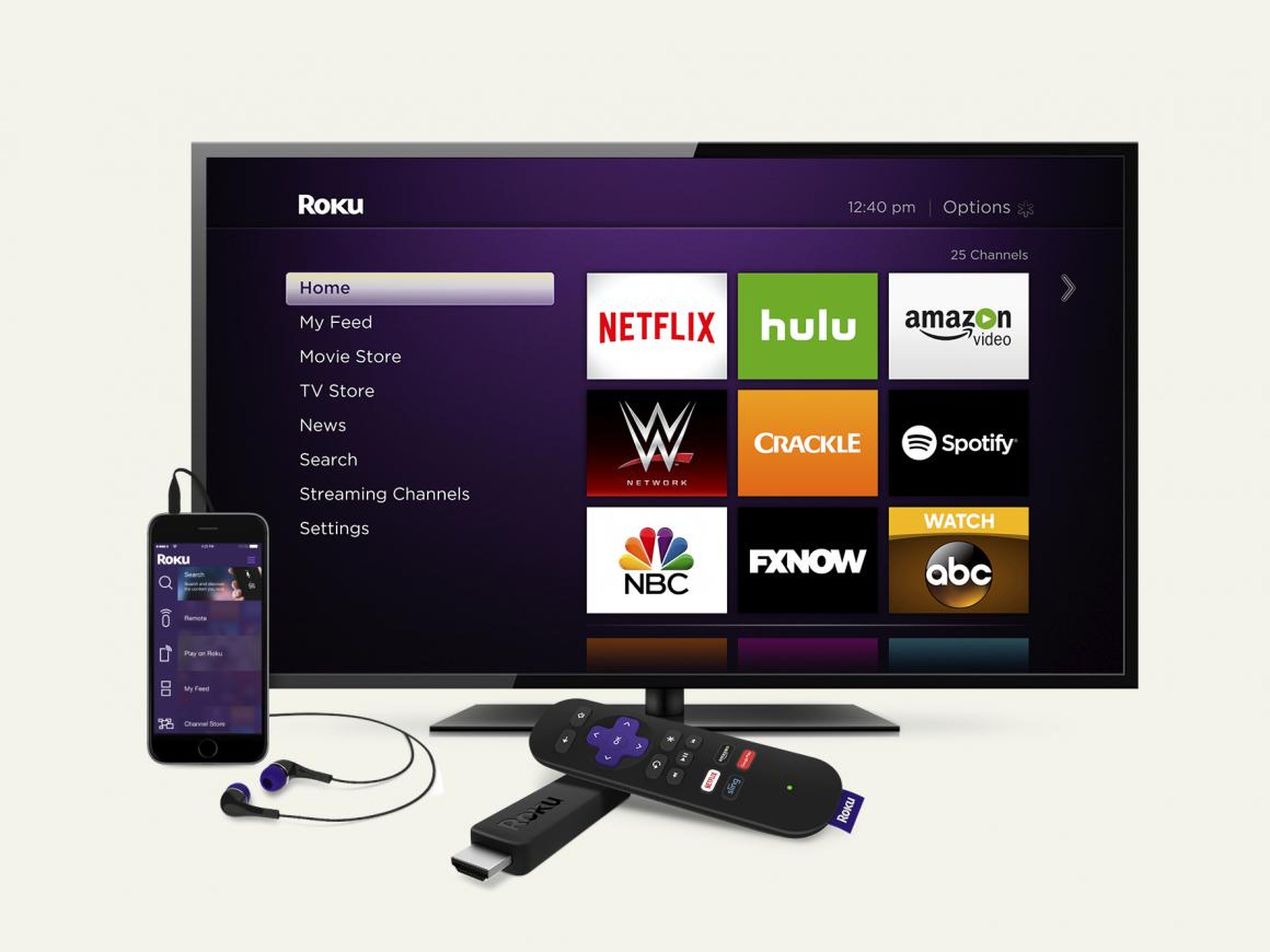 Watch Netflix using a streaming media player like Roku