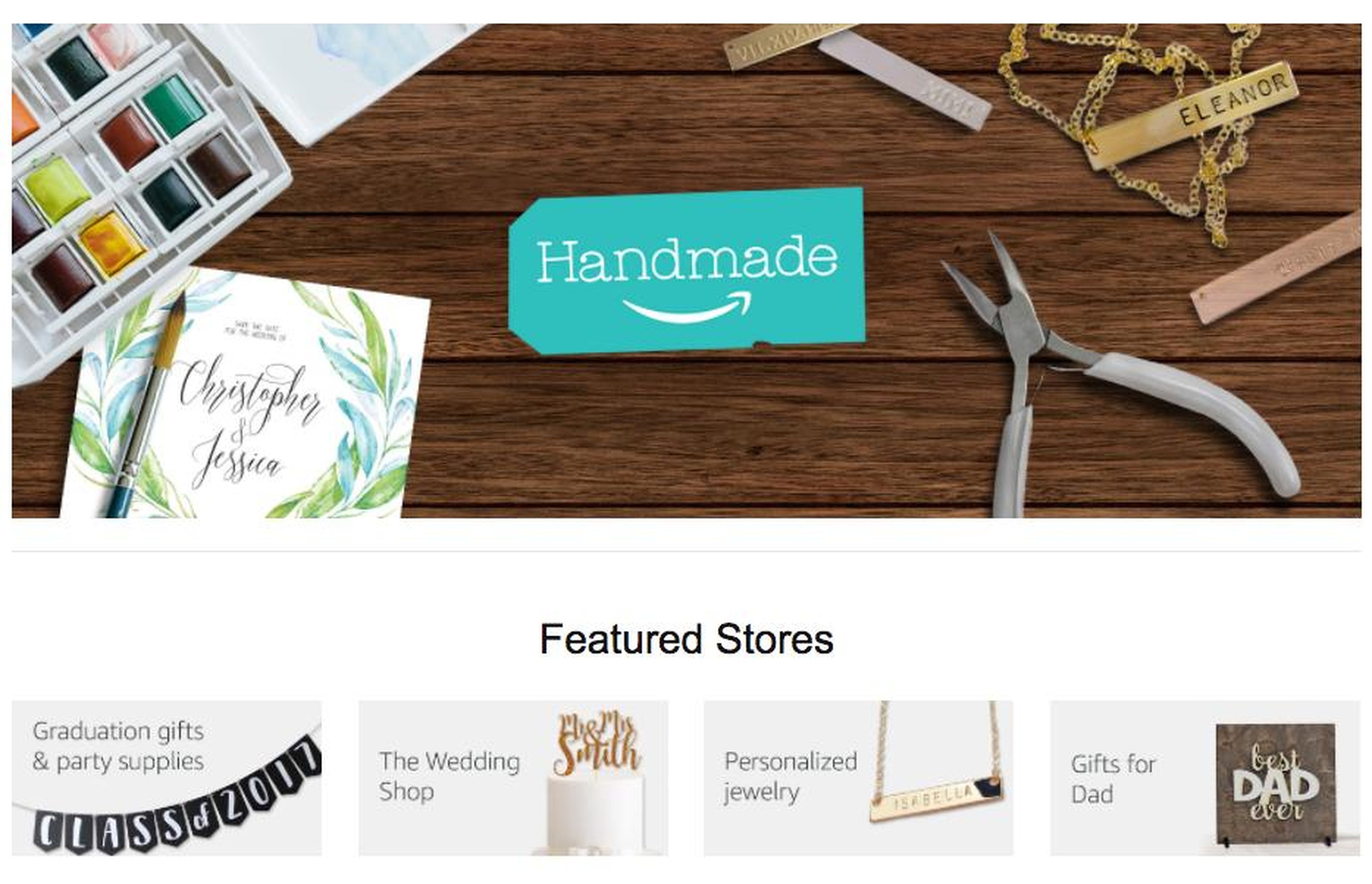3. En 2015, Amazon lanzó un competidor de Etsy llamado Handmade para ayudar a la gente a encontrar productos hechos a mano por artesanos.