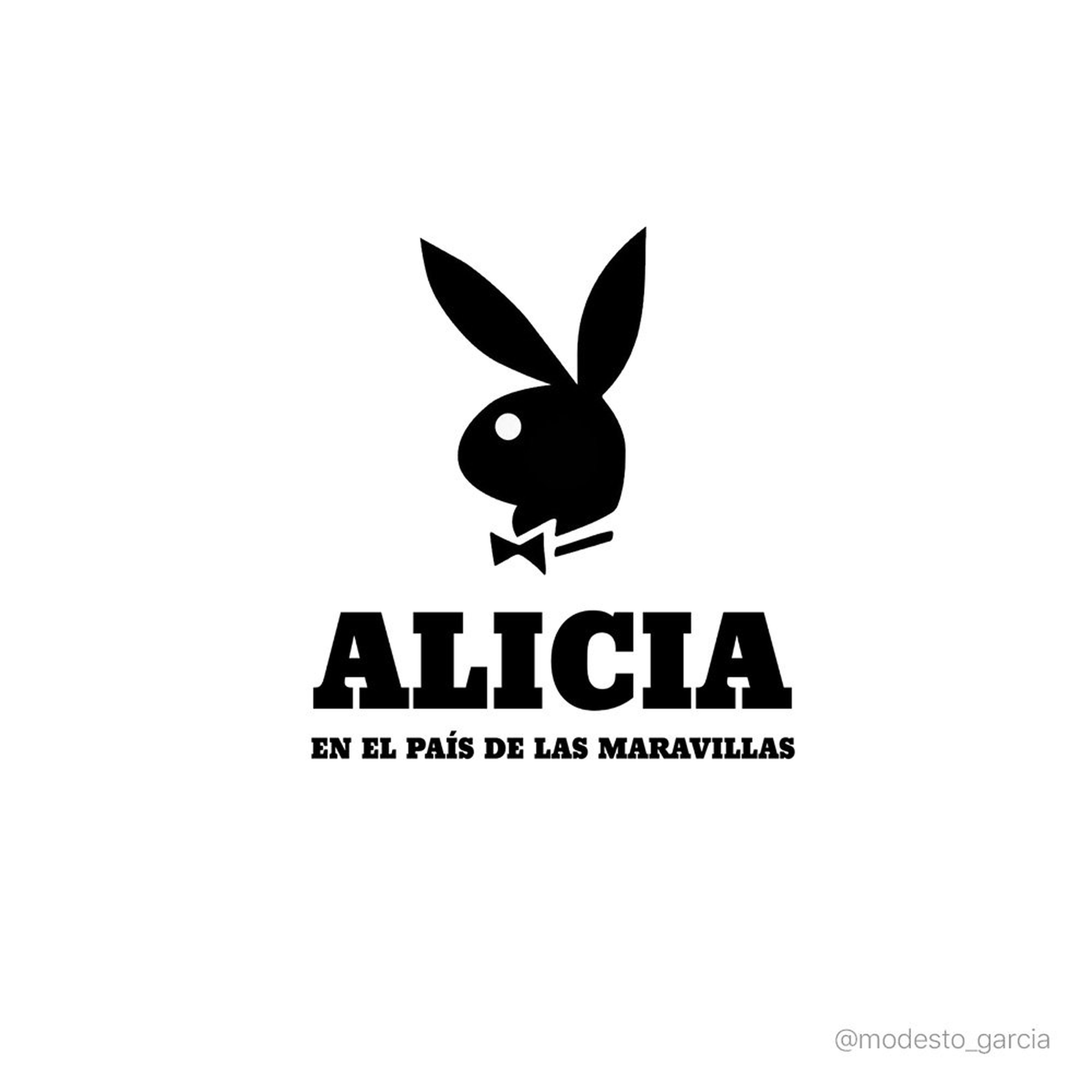 Si Alicia en el país de las maravillas fuera un logo