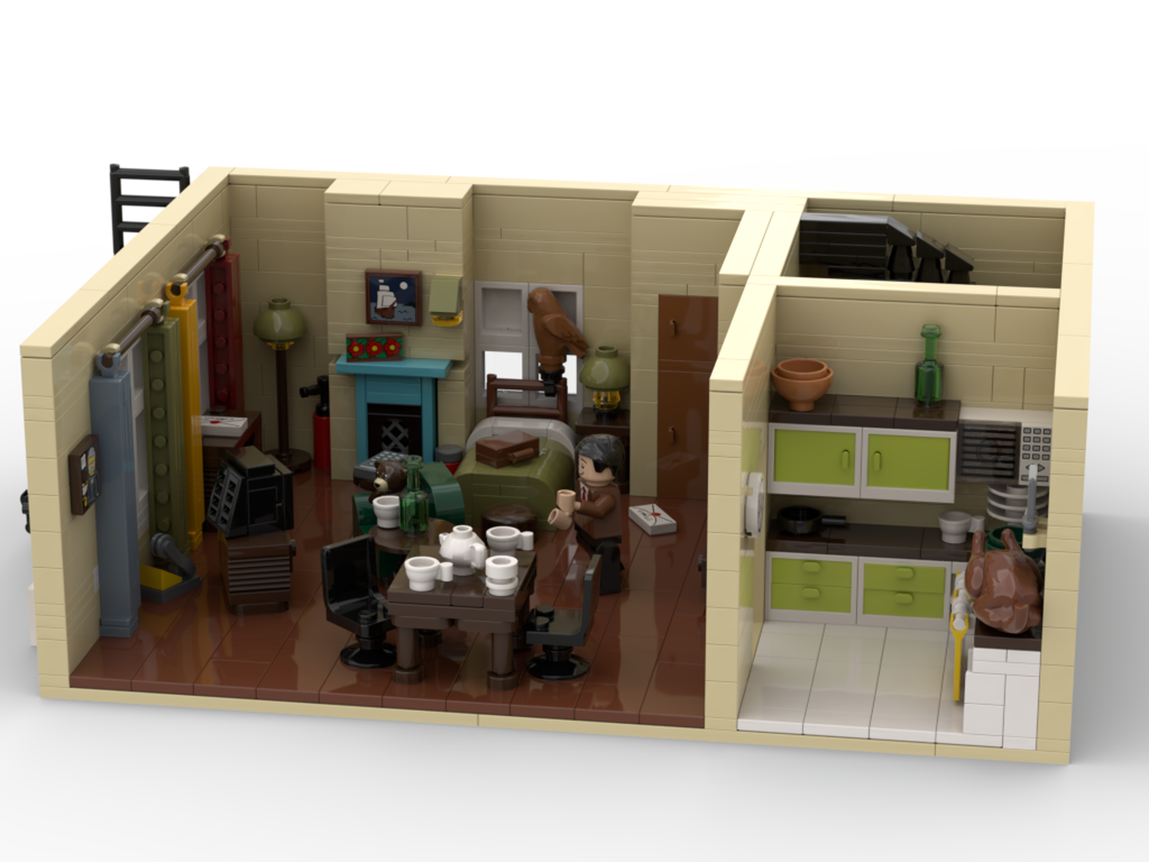 Apartamento de Mr Bean LEGO