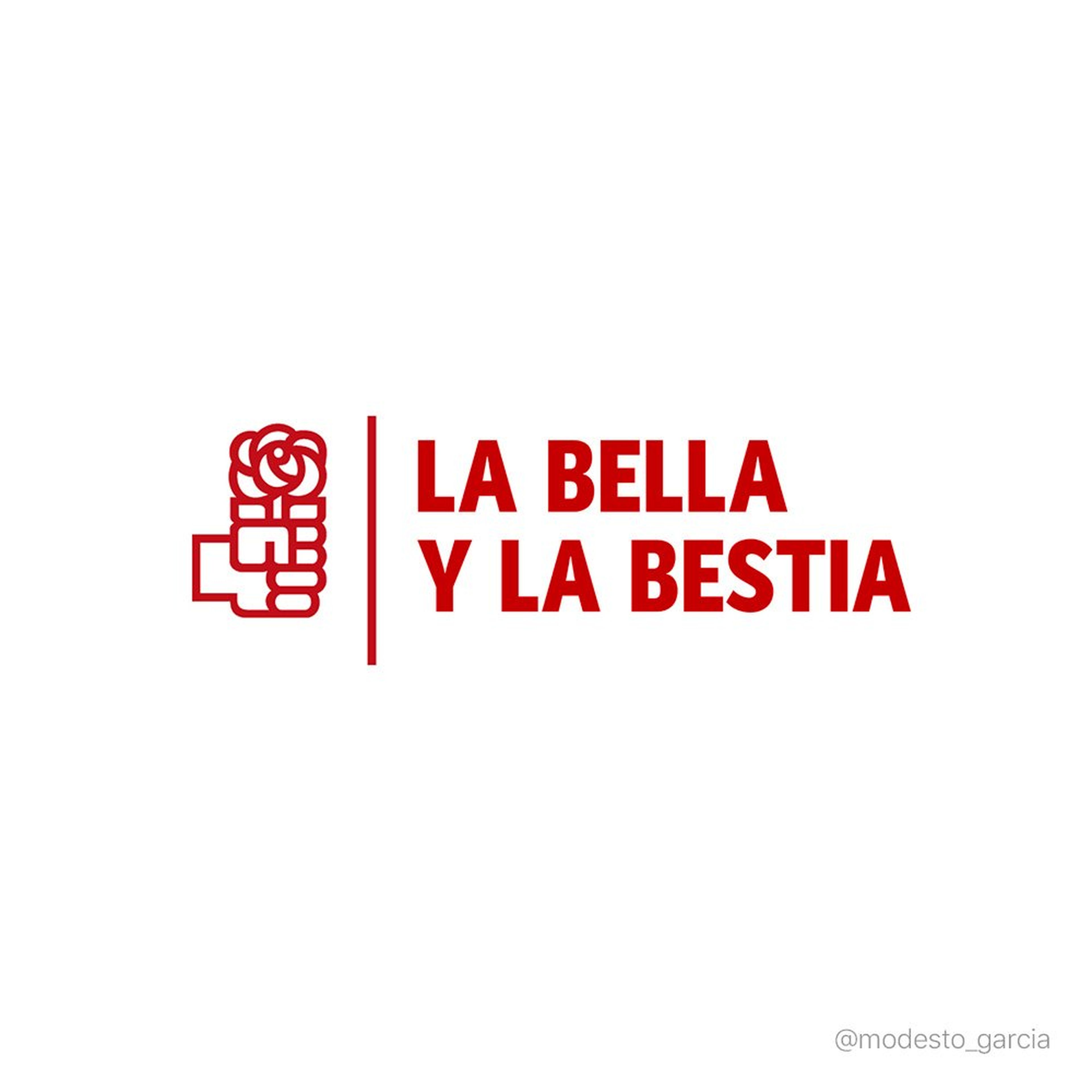 Si La Bella y la Bestia fuera un logo famoso