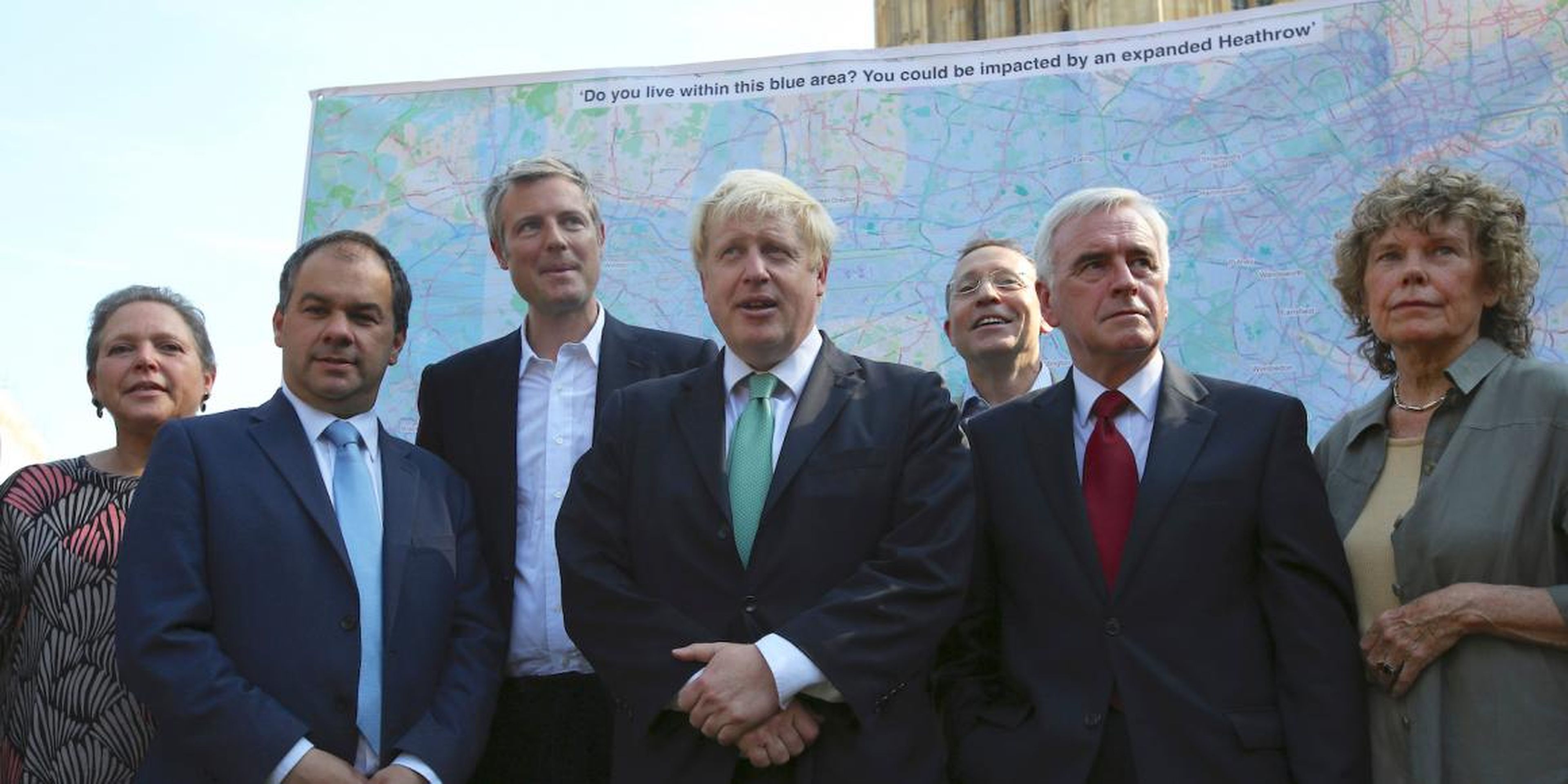Boris Johnson campaigning against Heathrow expansion