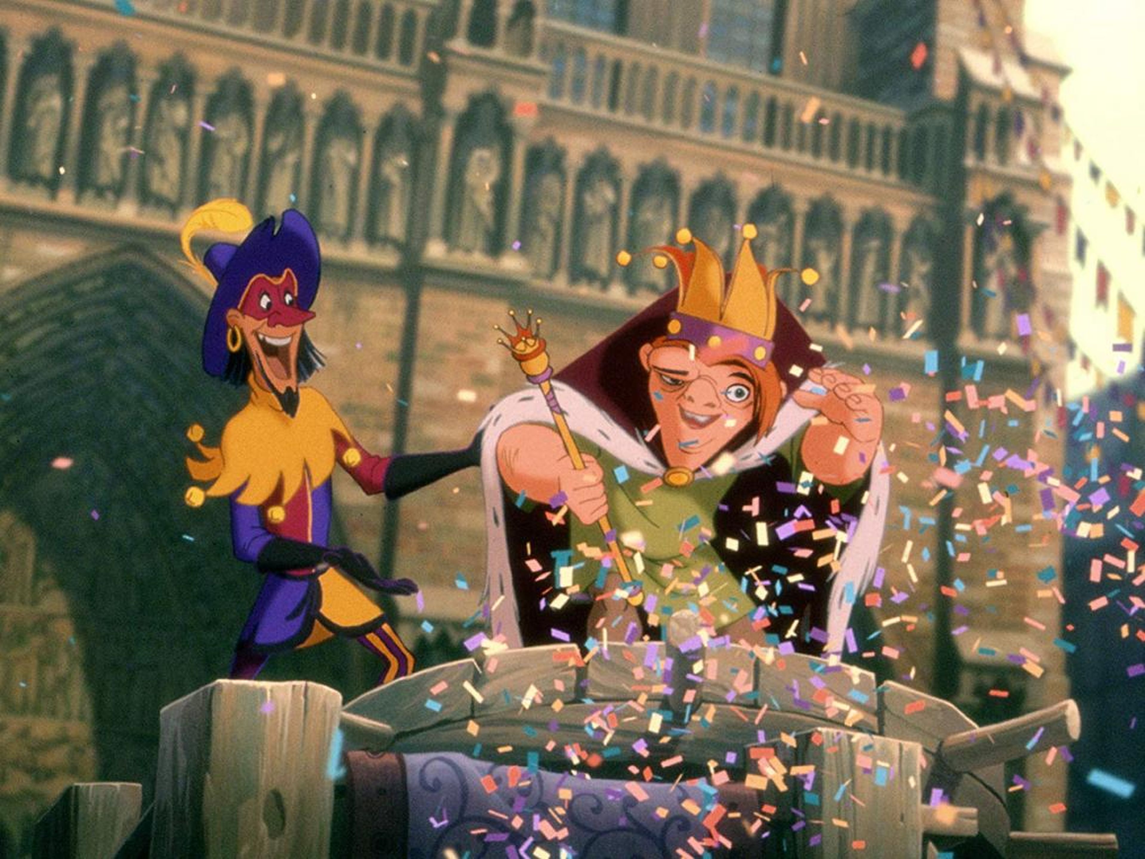 A scene from "The Hunchback of Notre Dame."