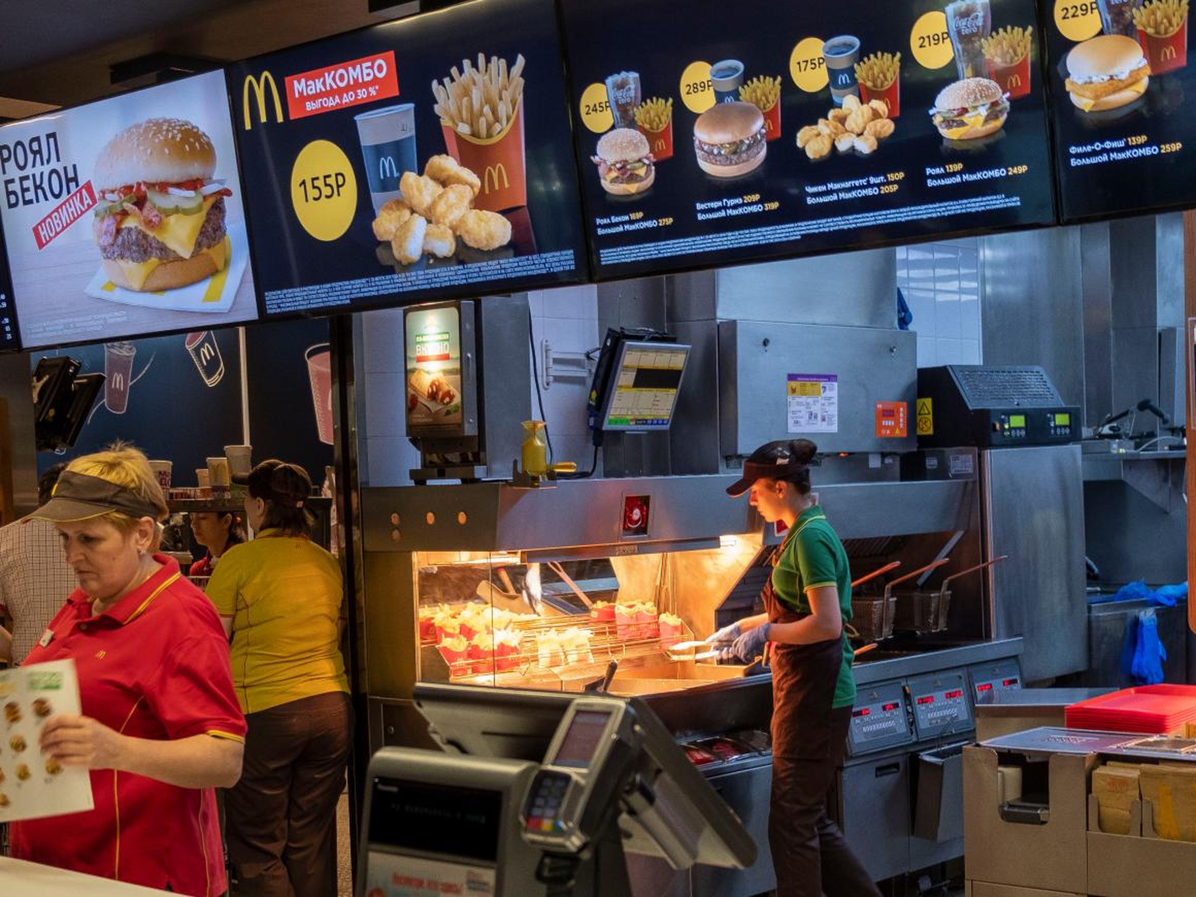 The food at McDonald's in Russia tasted fresher and more flavorful than in the US.
