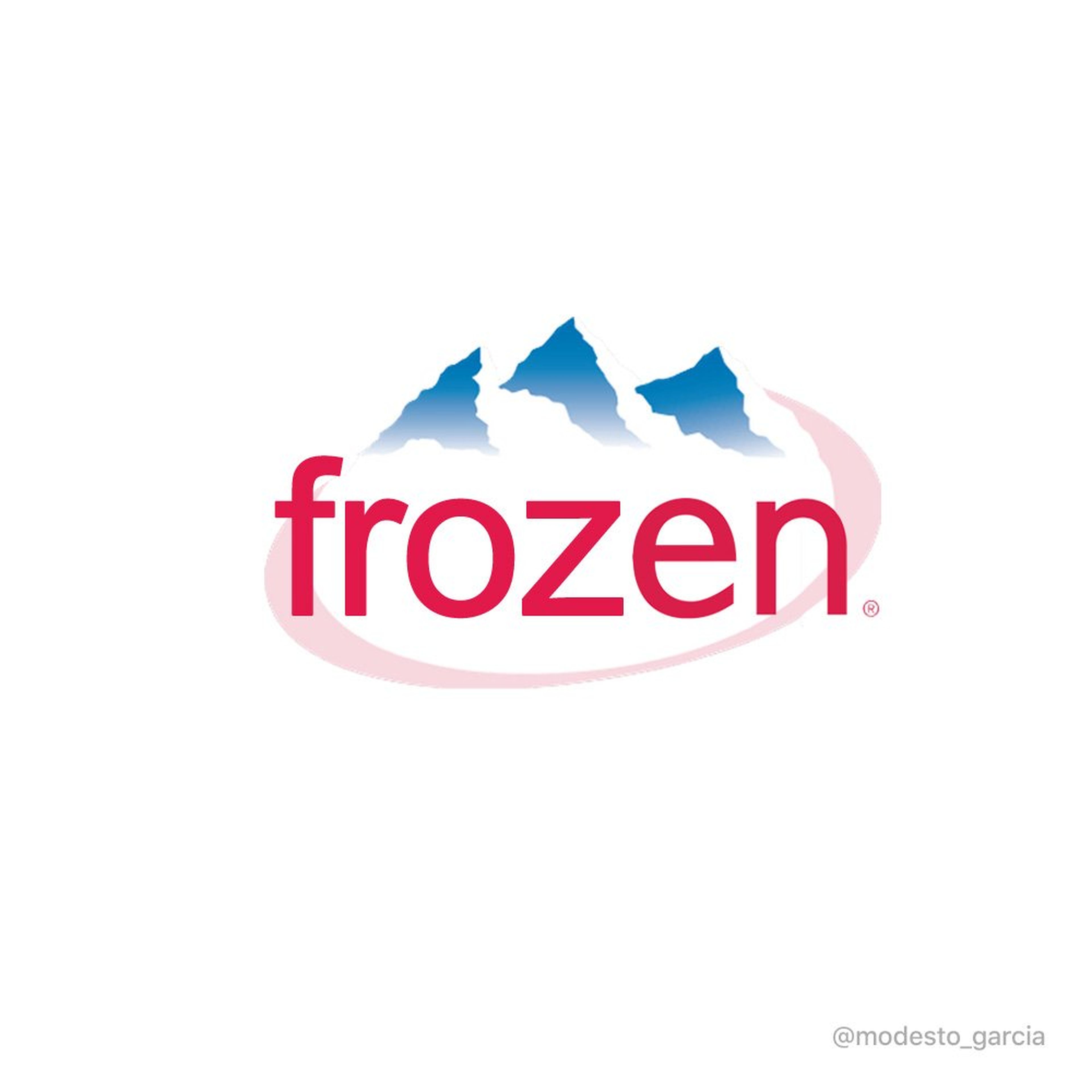 Si Frozen fuera un logo