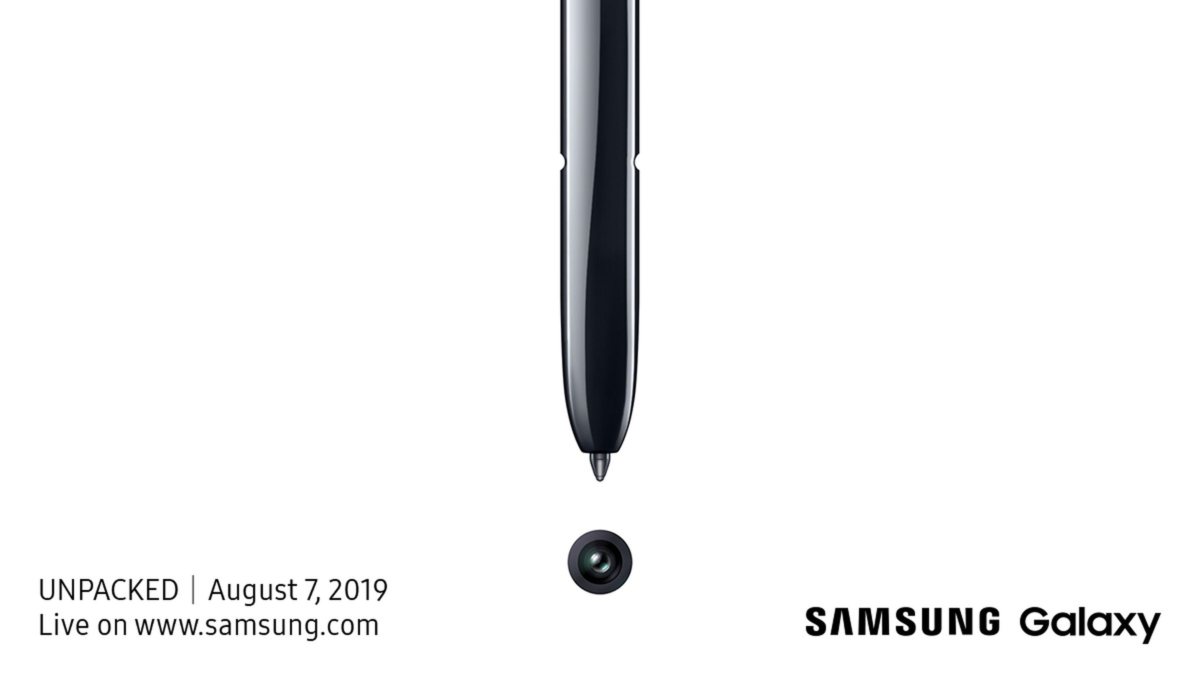 Imagen presntada por Samsung para dar a conocer su evento Samsung Galaxy UNPACKED 2019.