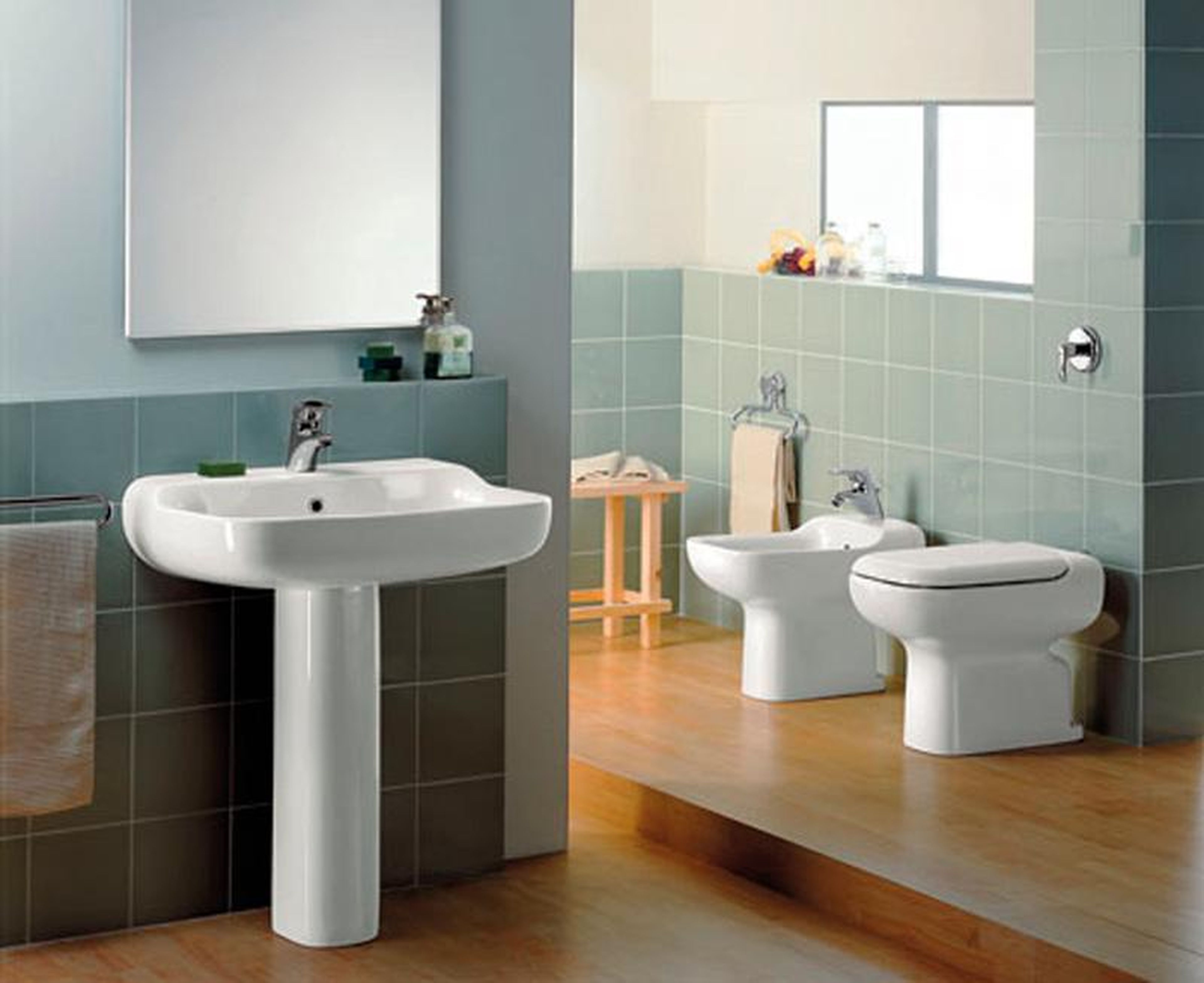 Here's what a bathroom would look like if it was designed by Ive, at least back in the 90s.