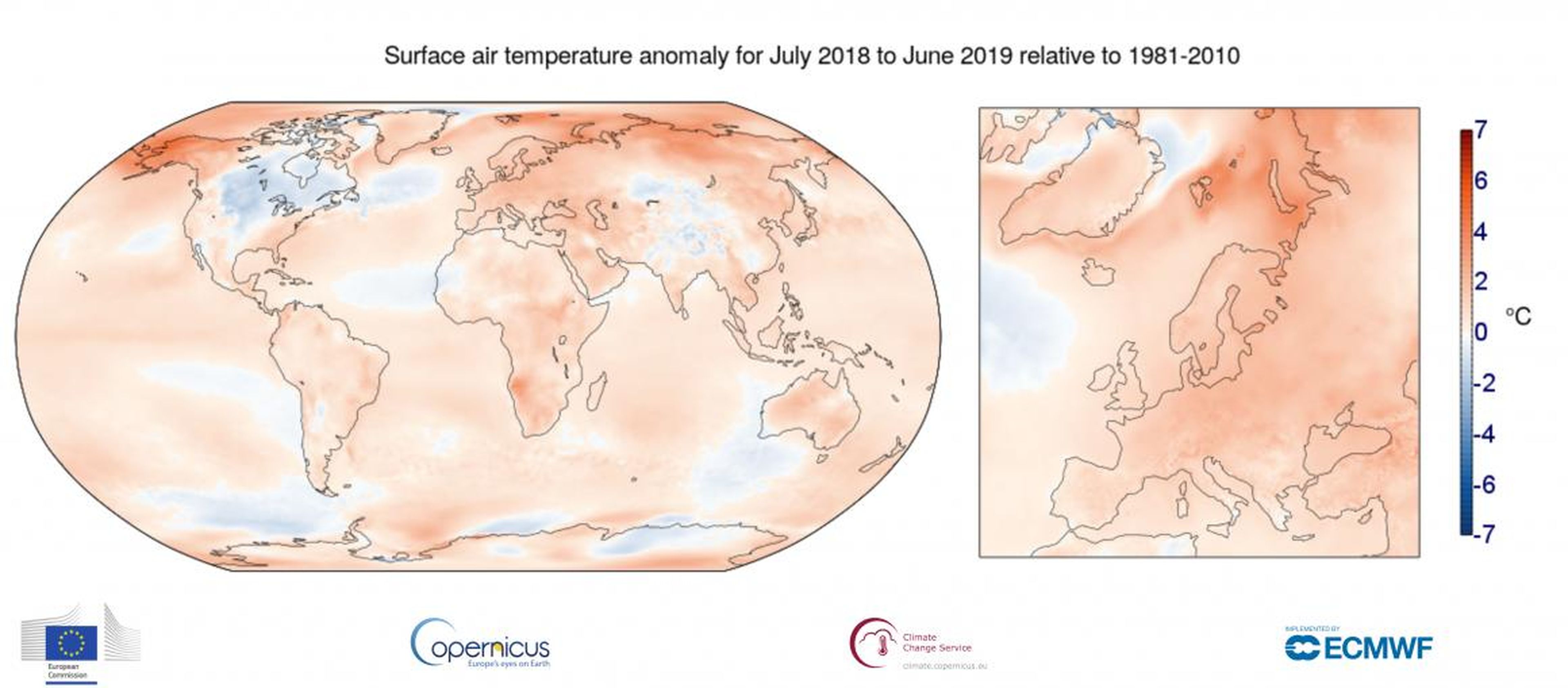Junio de 2019 fue el mes más caluroso de la historia, y los científicos predicen que julio también podría alcanzar temperaturas récord.