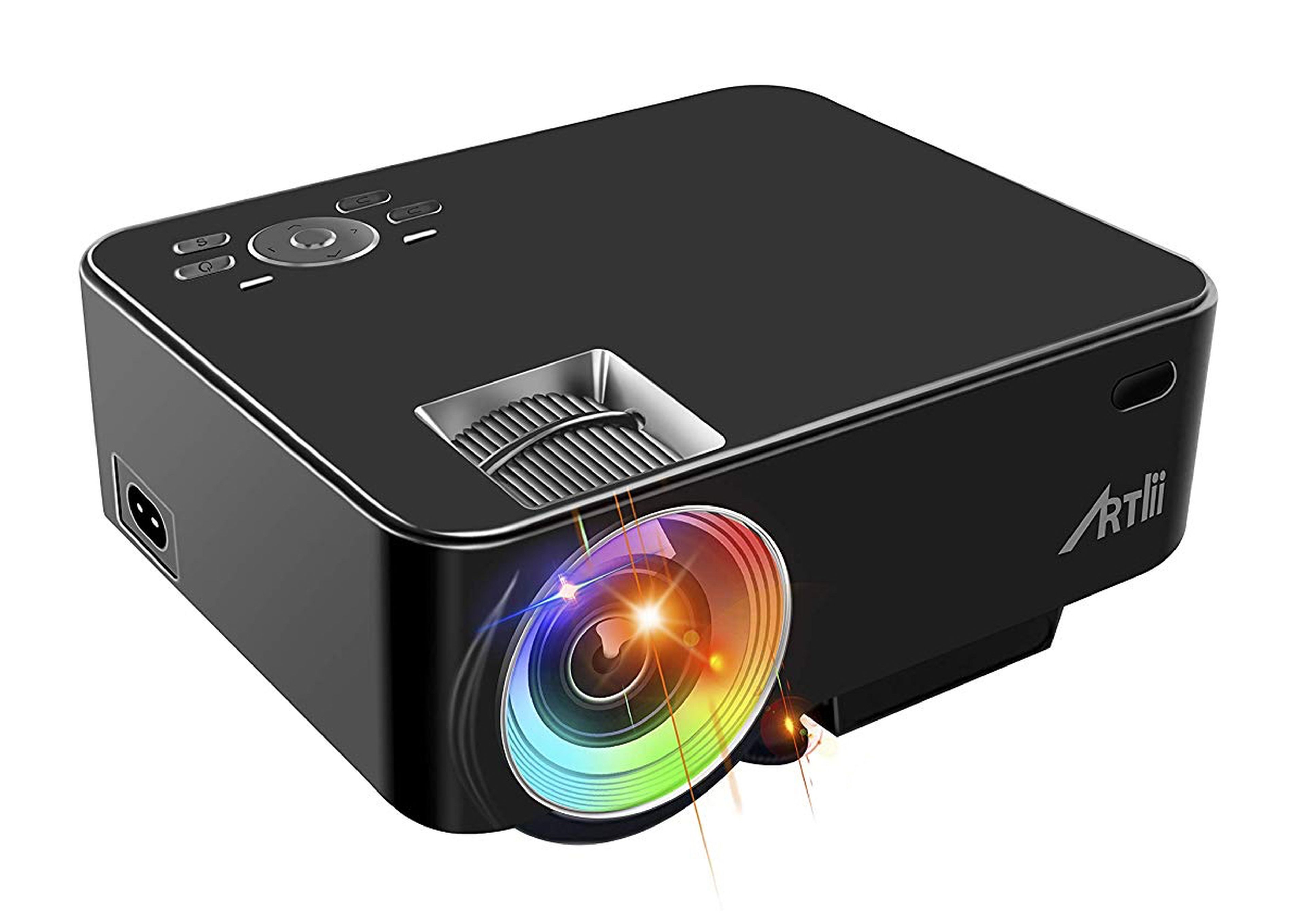 Mini proyector portátil barato con resolución Full HD