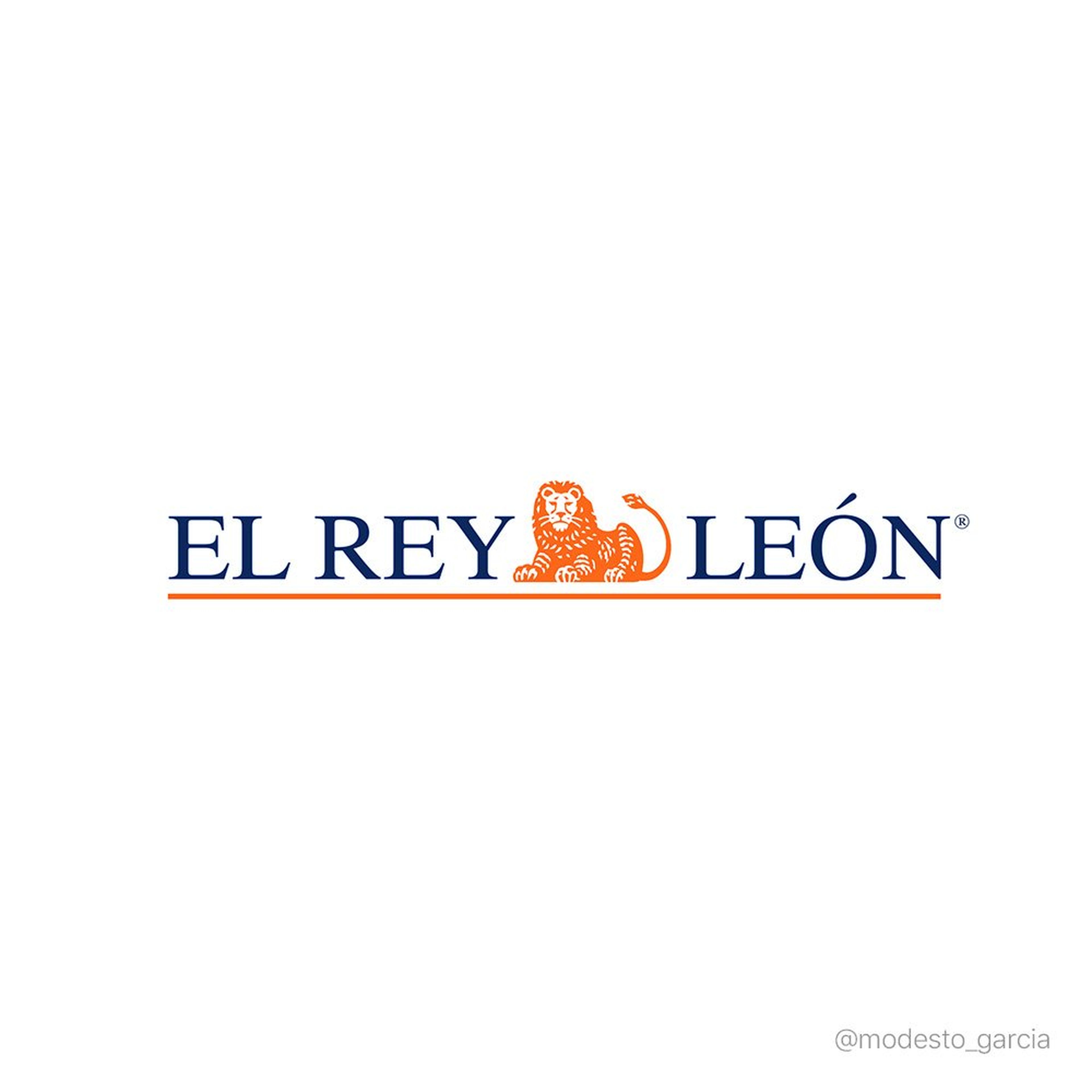 Si El Rey León fuera un logo