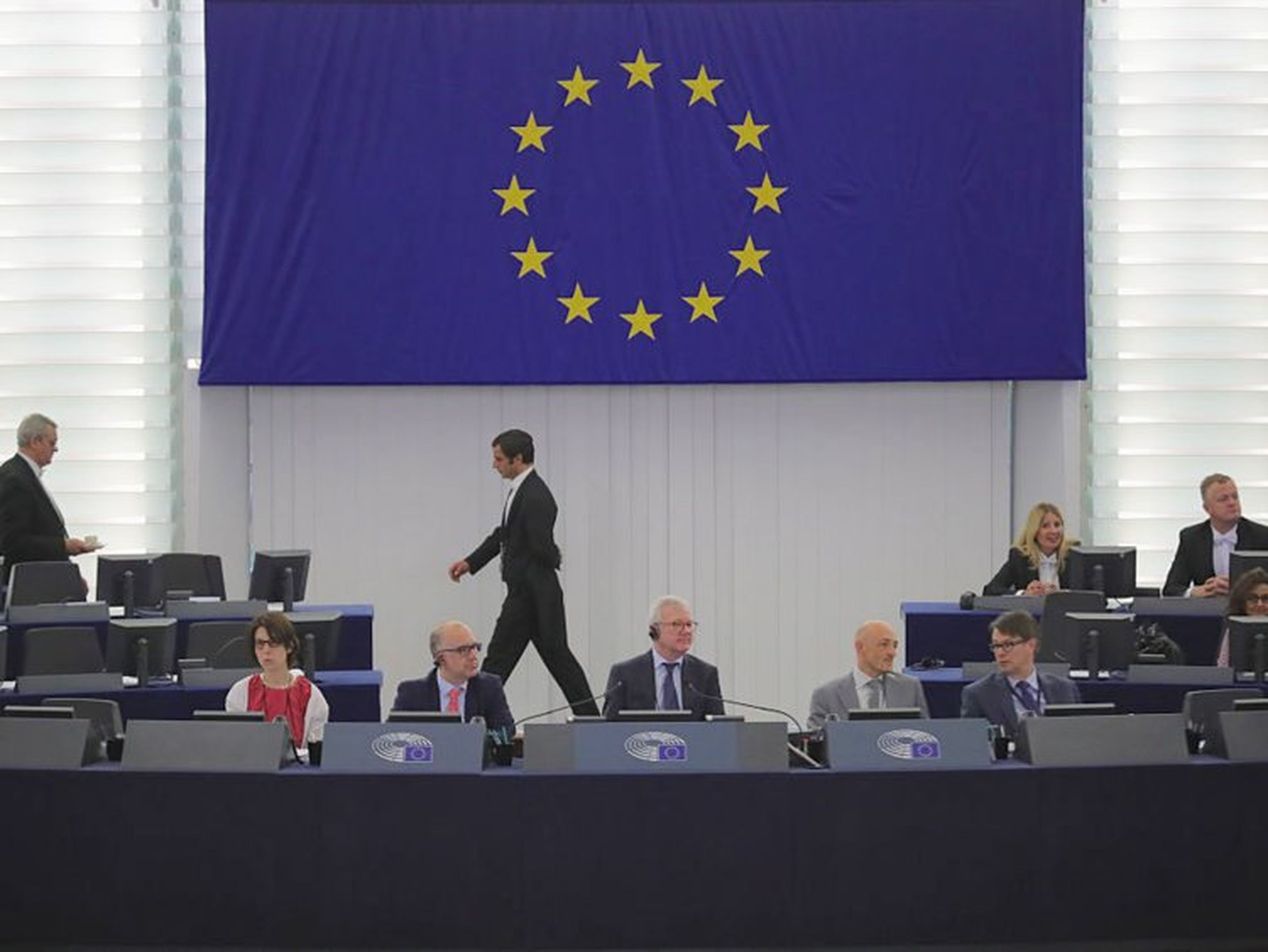 Una sesión de la Comisión Europea