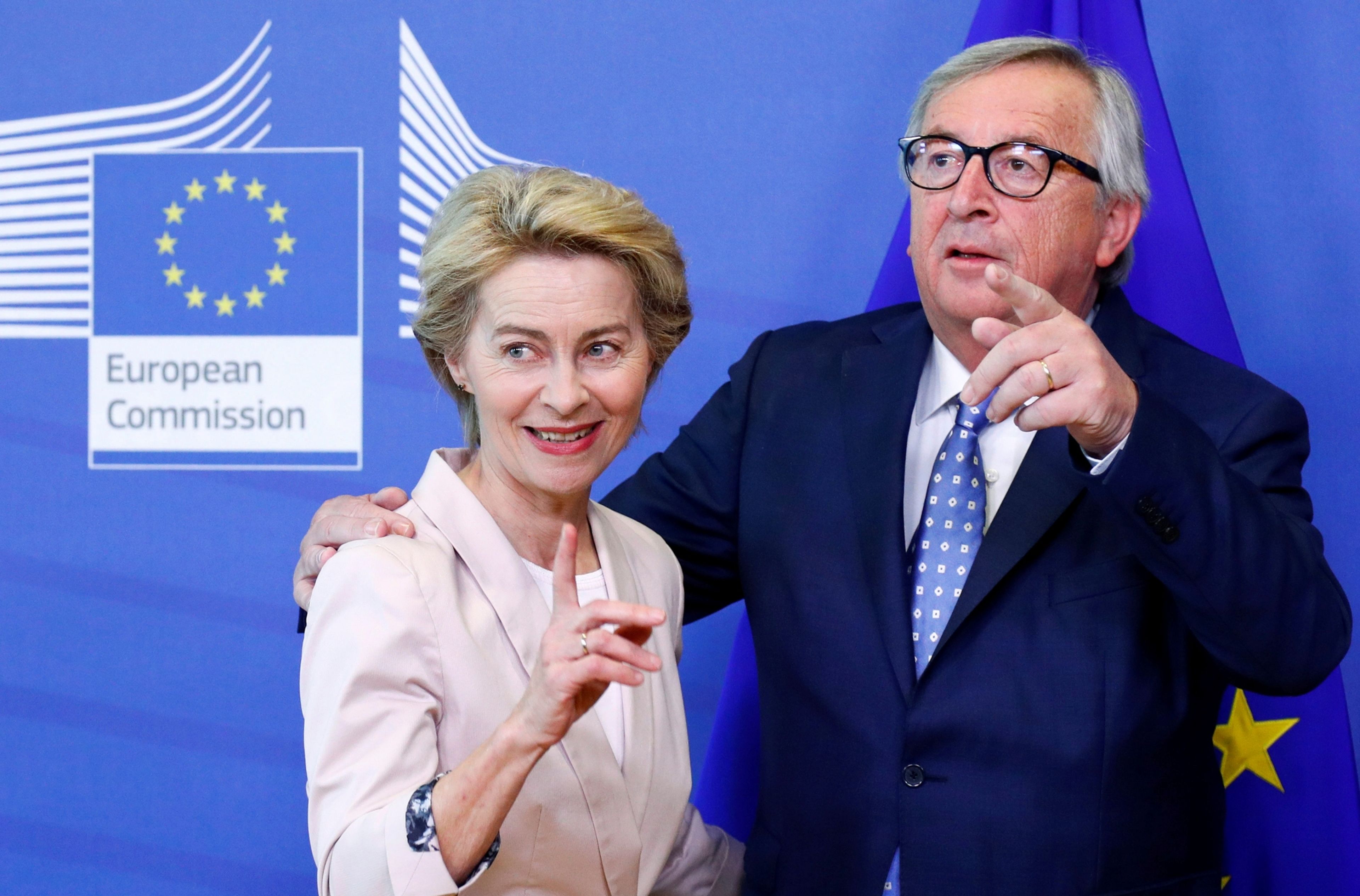 Ursula von der Leyen y Jean-Claude Juncker
