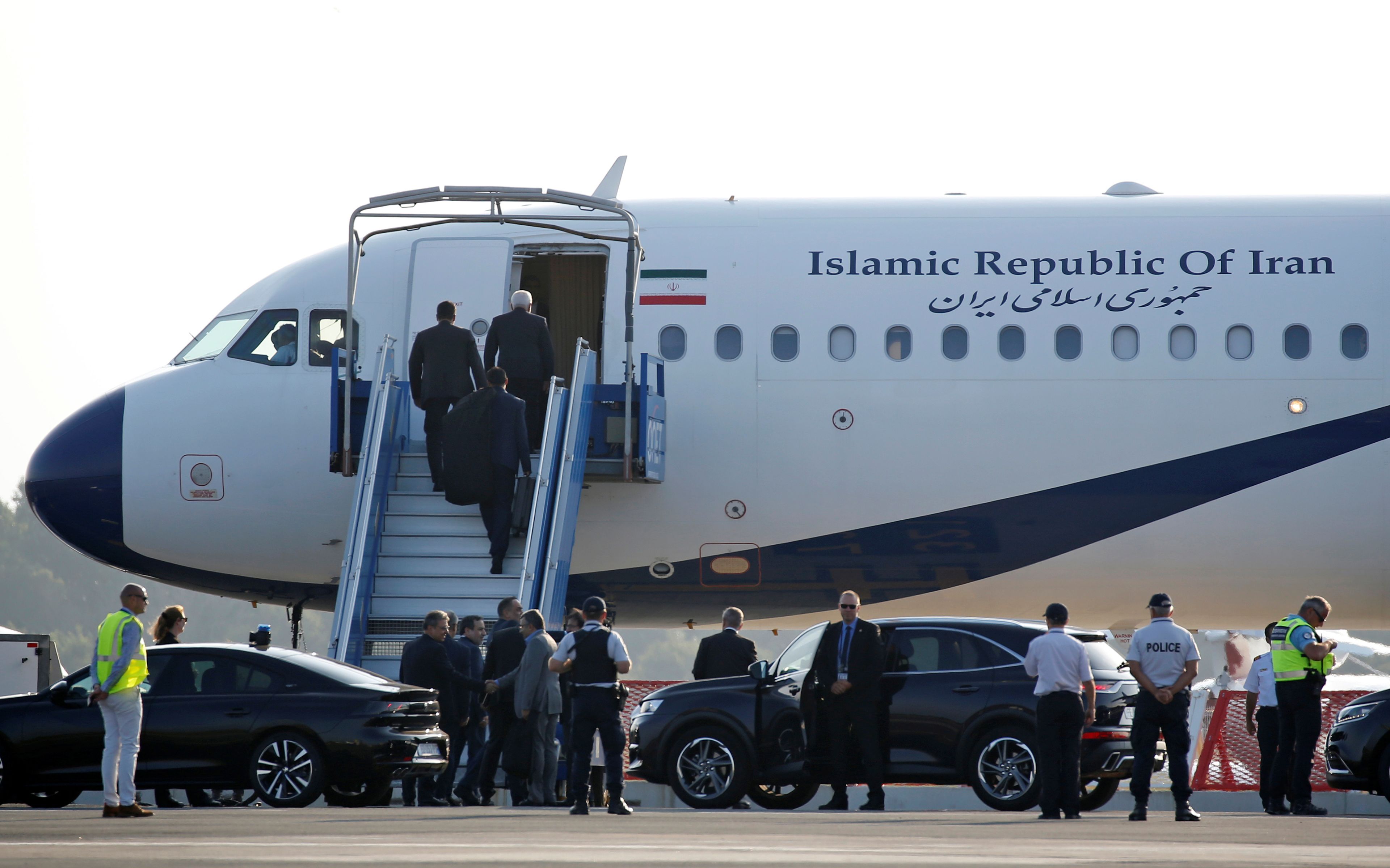 Un avión iraní aterriza en Biarritz durante la cumbre del G7.