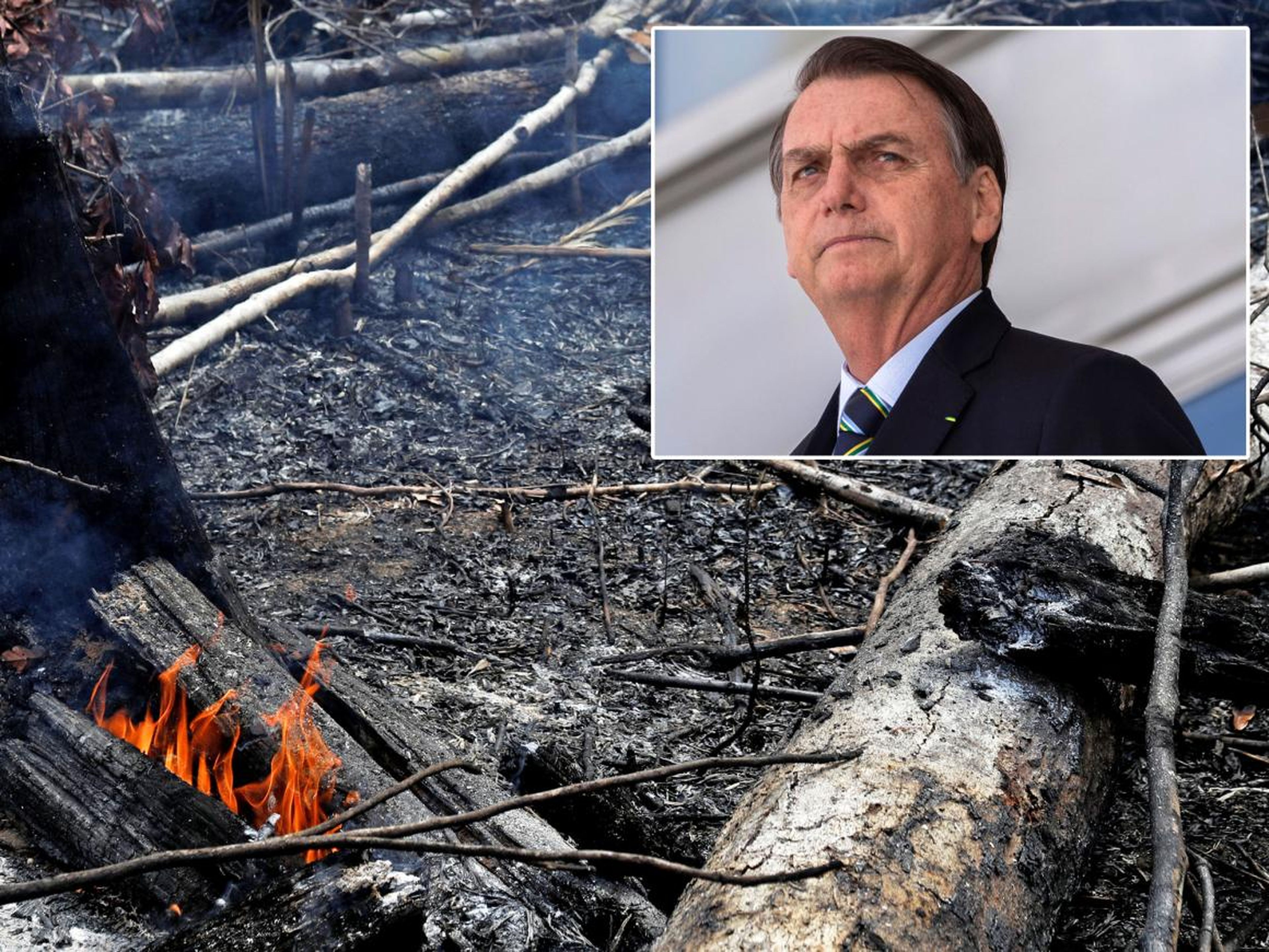 Bolsonaro also suggested — without evidence — that non-governmental organizations are setting the fires to damage his reputation.
