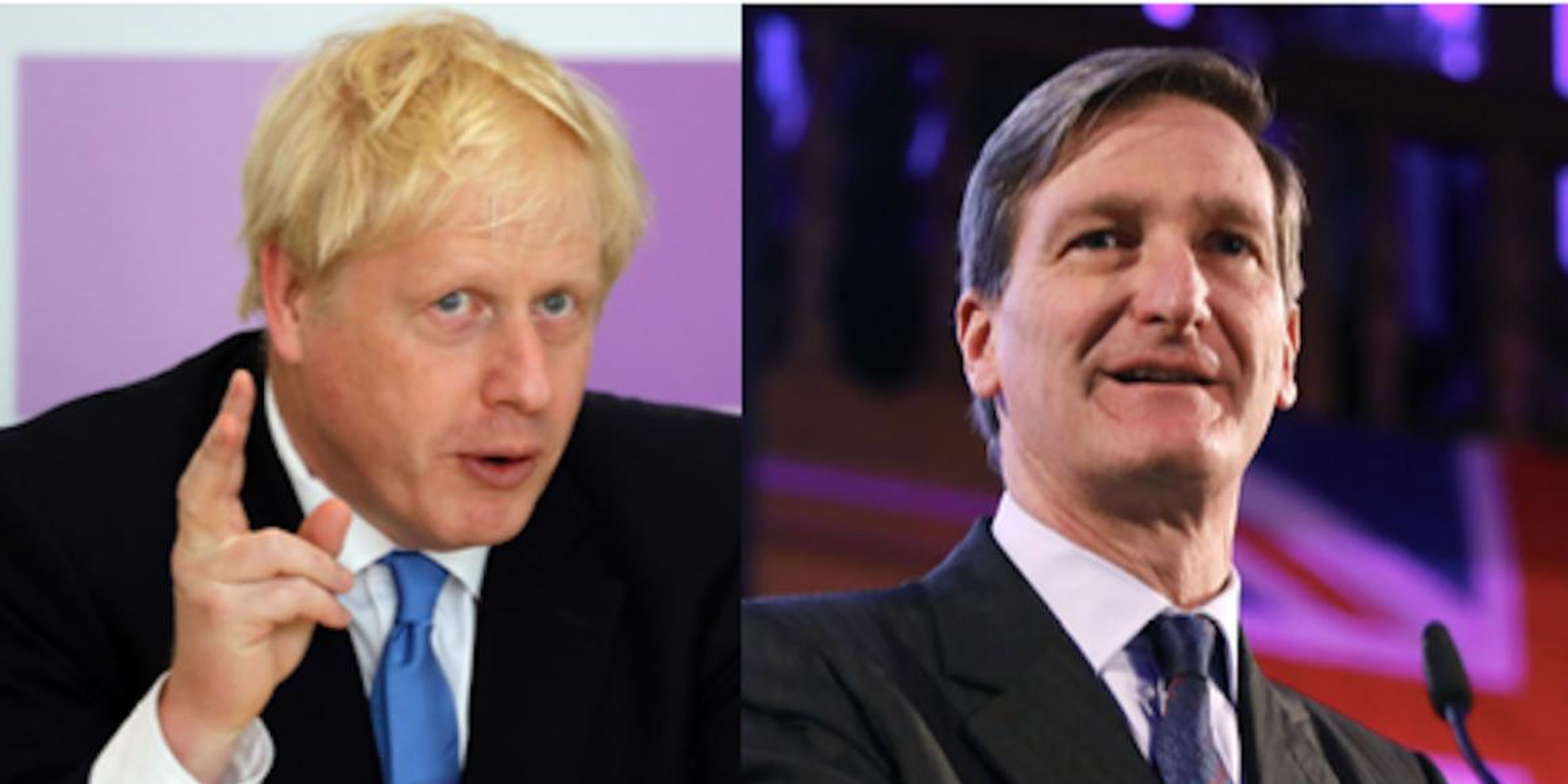 Boris Johnson y Dominic Grieve