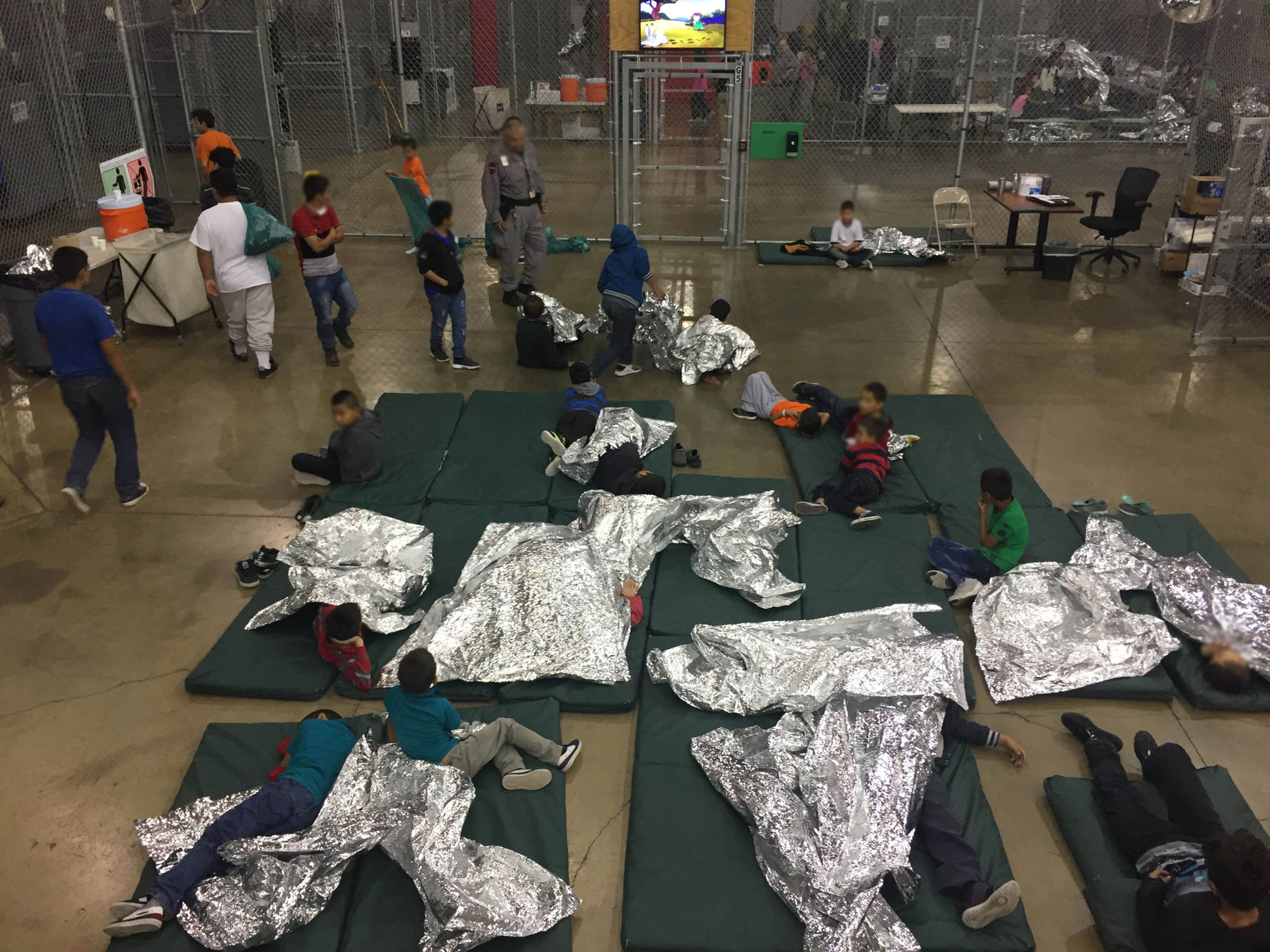 Un centro de detención de niños inmigrantes indocumentados en Texas (EE.UU.)
