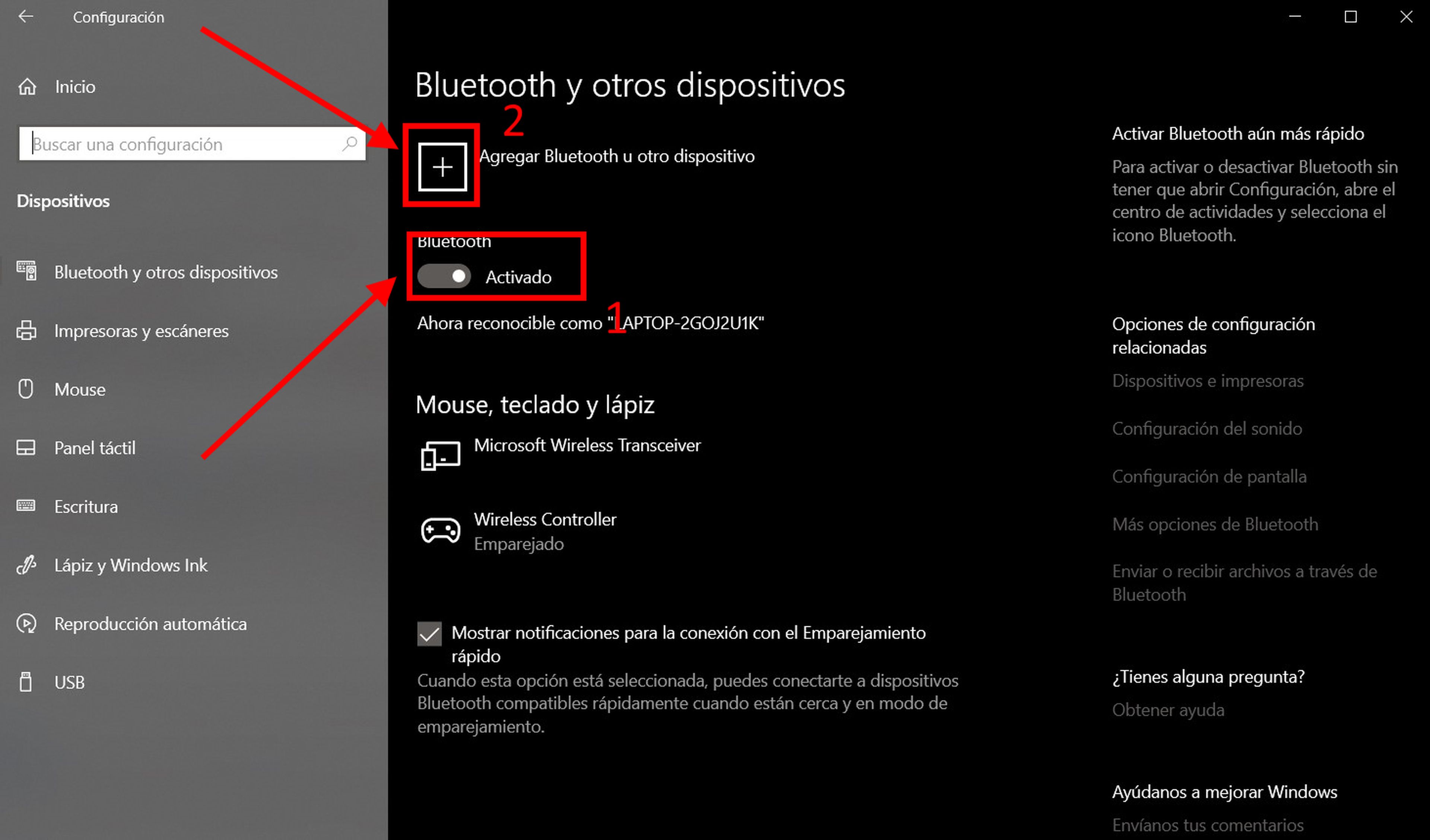 Cómo conectar cualquier dispositivo Bluetooth con Windows 10