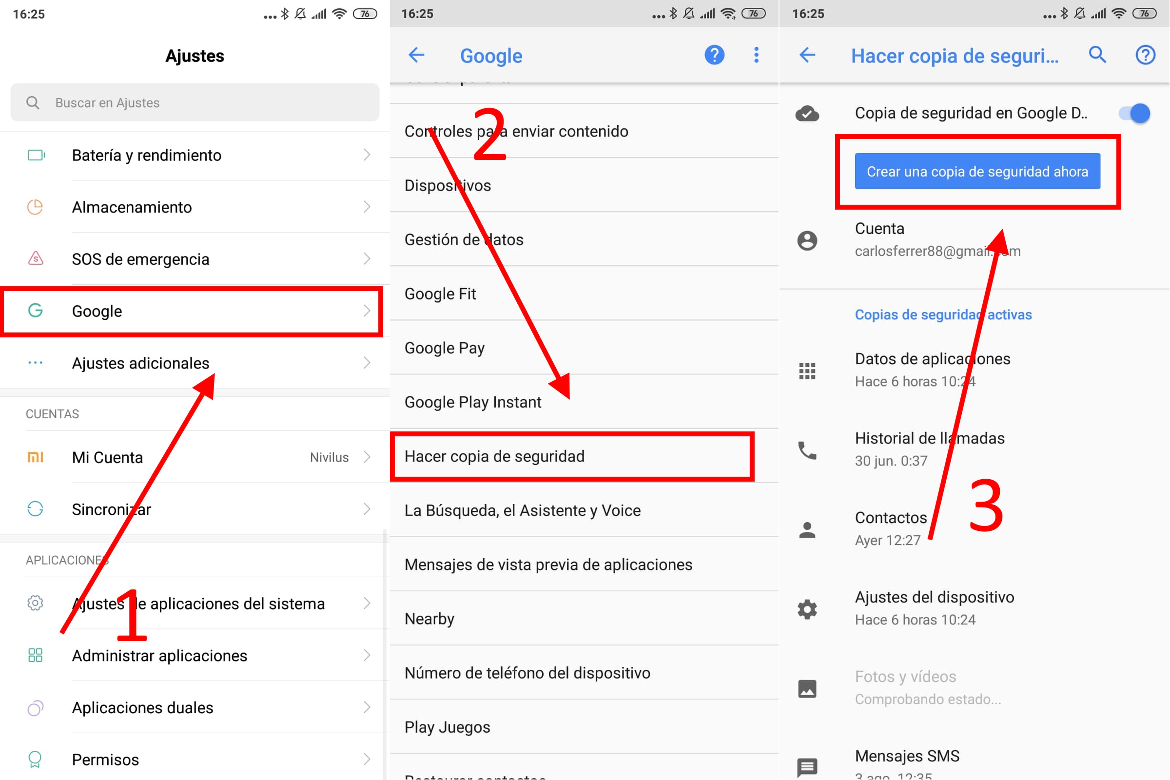 Cómo crear una copia de seguridad completa en Android con Google Drive
