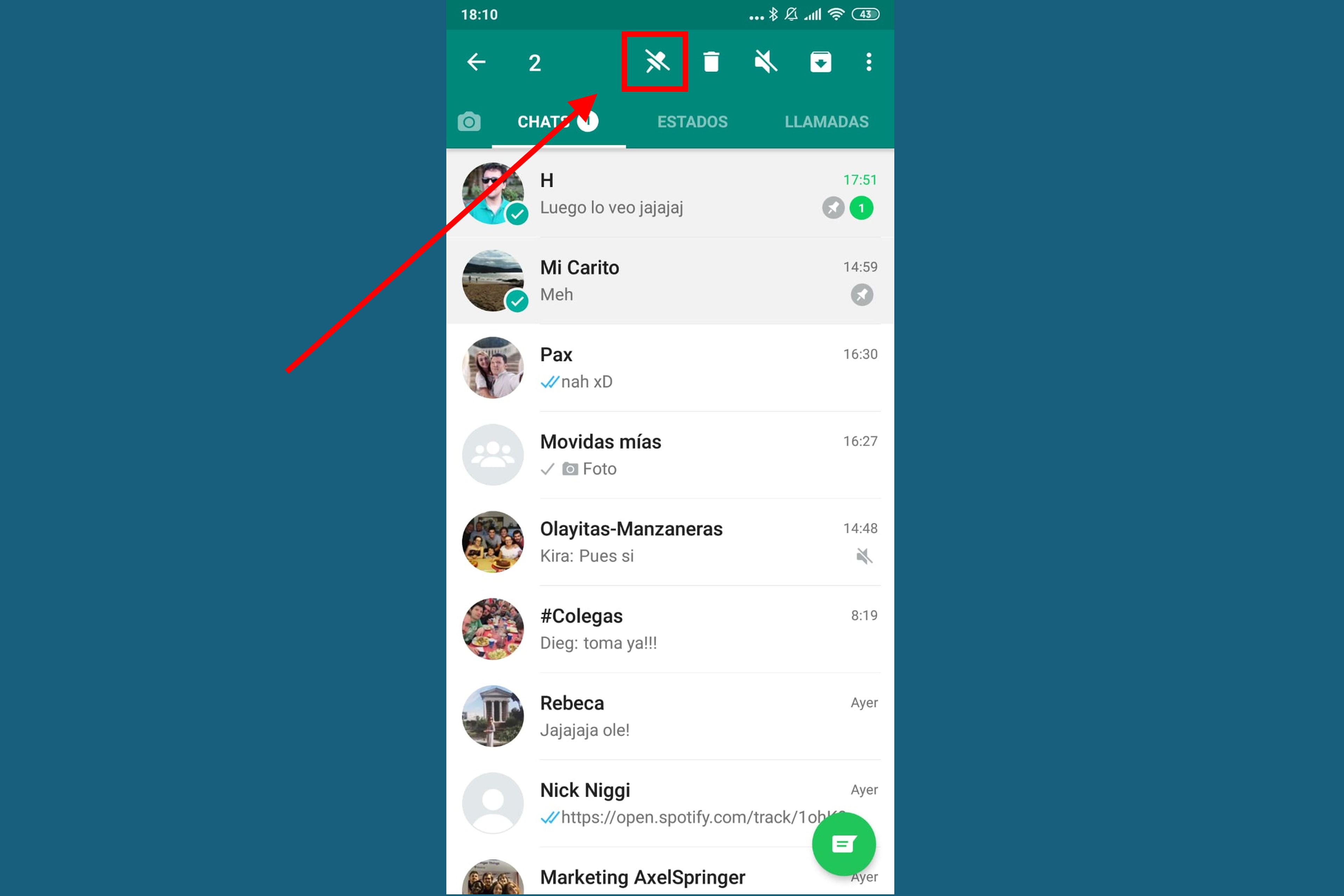 Cómo fijar conversaciones de WhatsApp en Android e iPhone