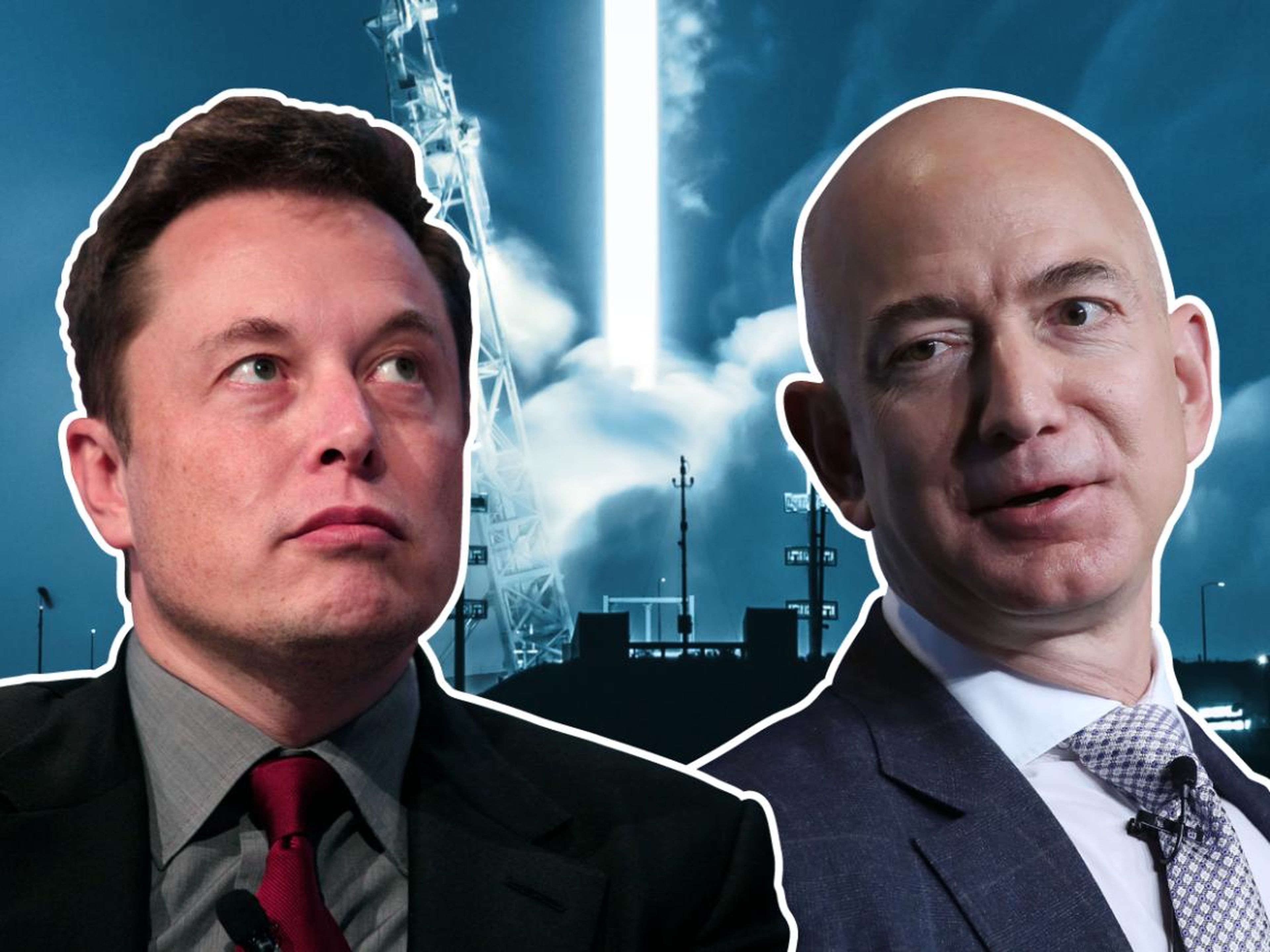 Elon Musk y Jeff Bezos tienen grandes planes para colonizar el espacio.