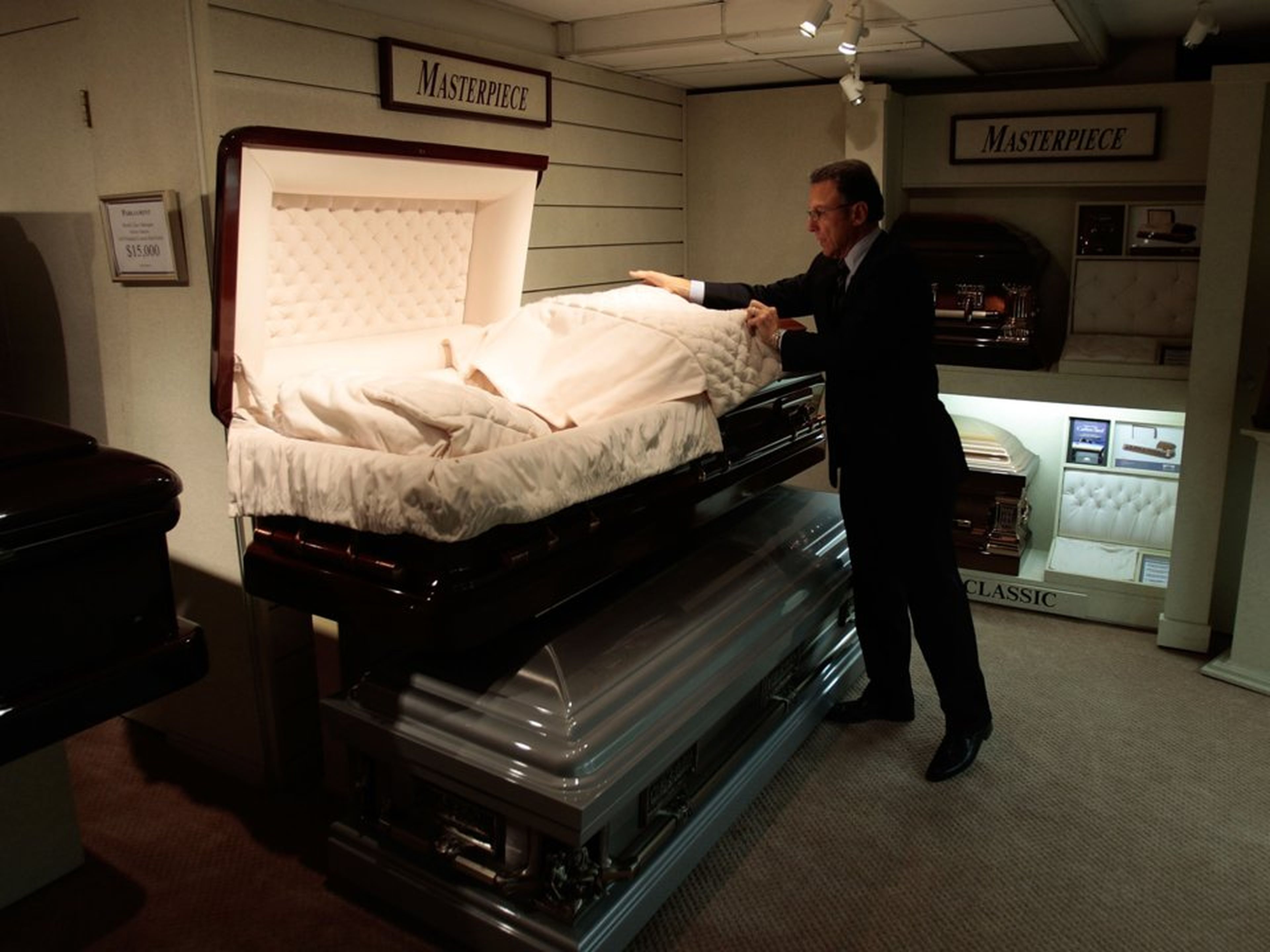 El formaldehído es común en las funerarias.