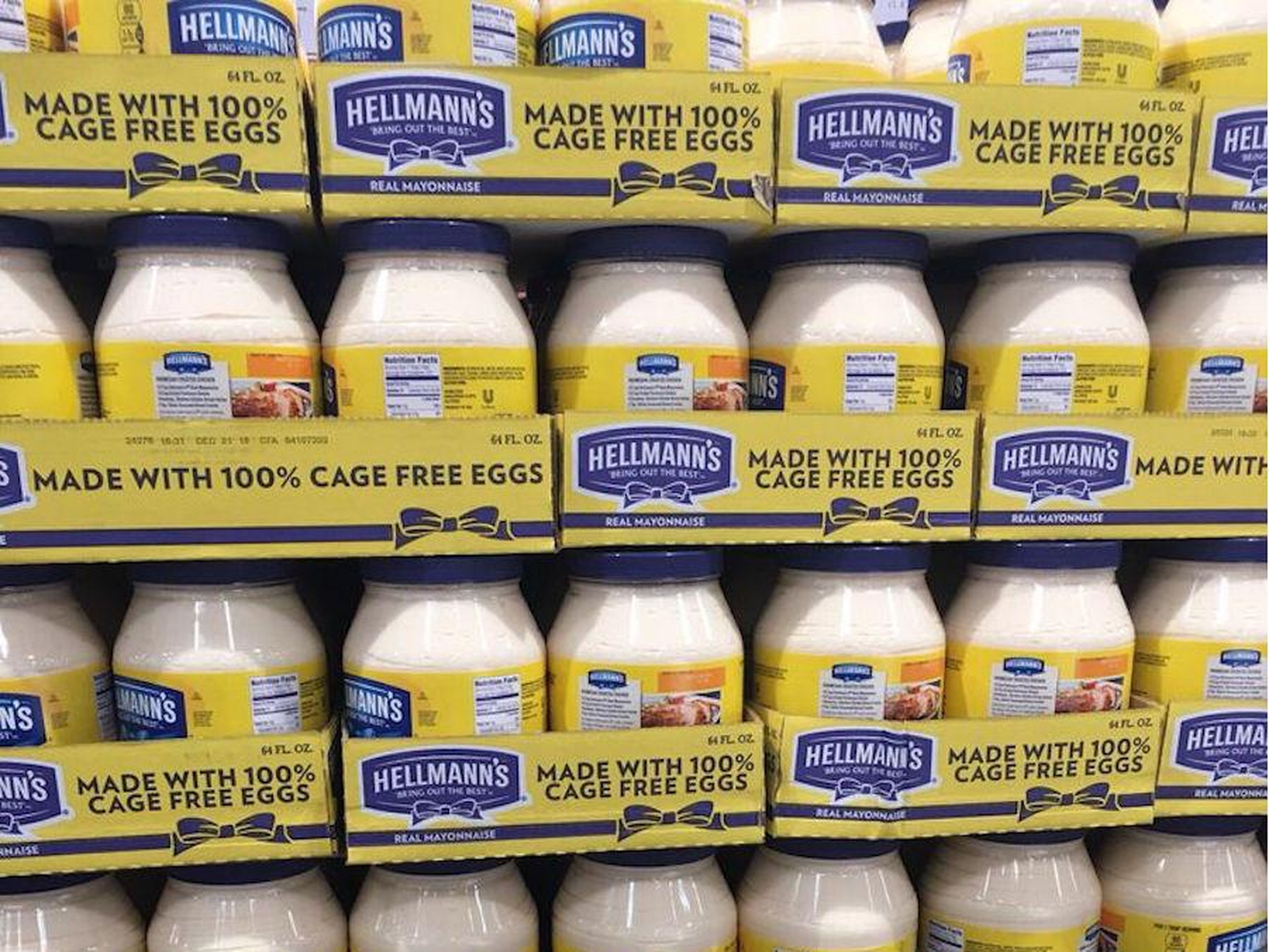 The gallon-sized mayonnaise jars