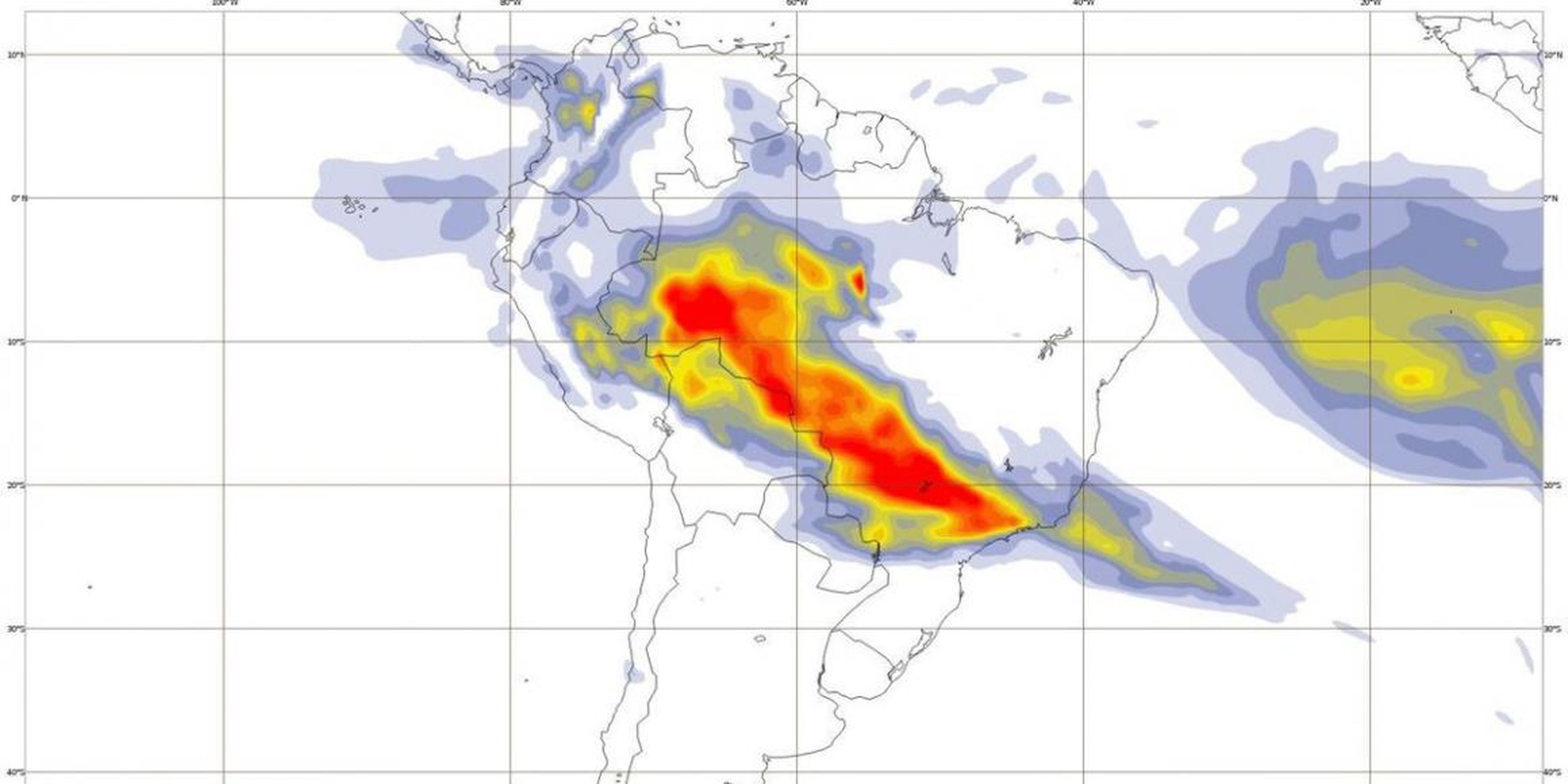 Las imágenes de los satélites de la Unión Europea muestran que el humo de los incendios en la selva amazónica se propaga por todo Brasil y hacia otros países.