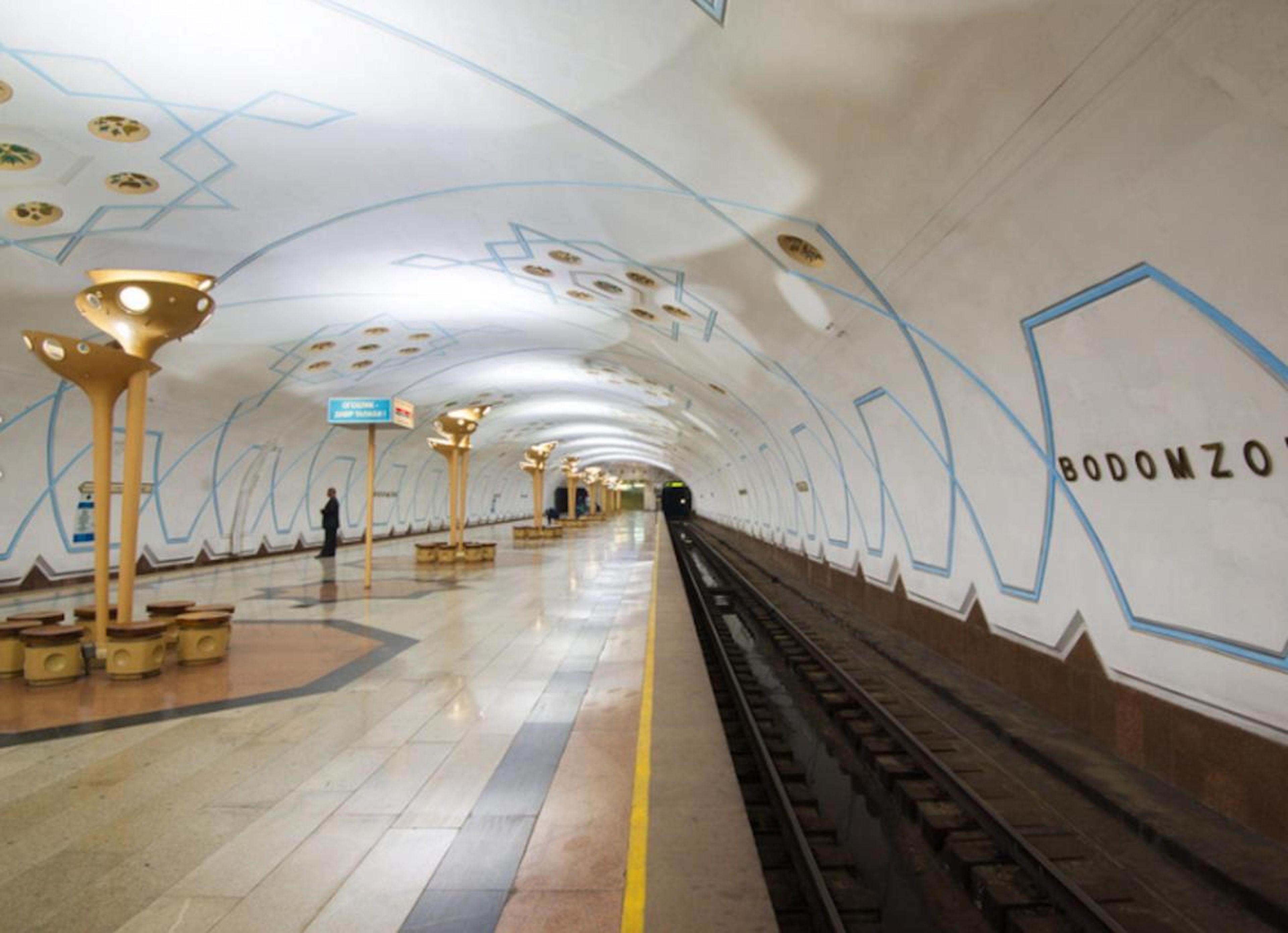 It has three lines, and its 29 stations are decorated in different stunning styles.