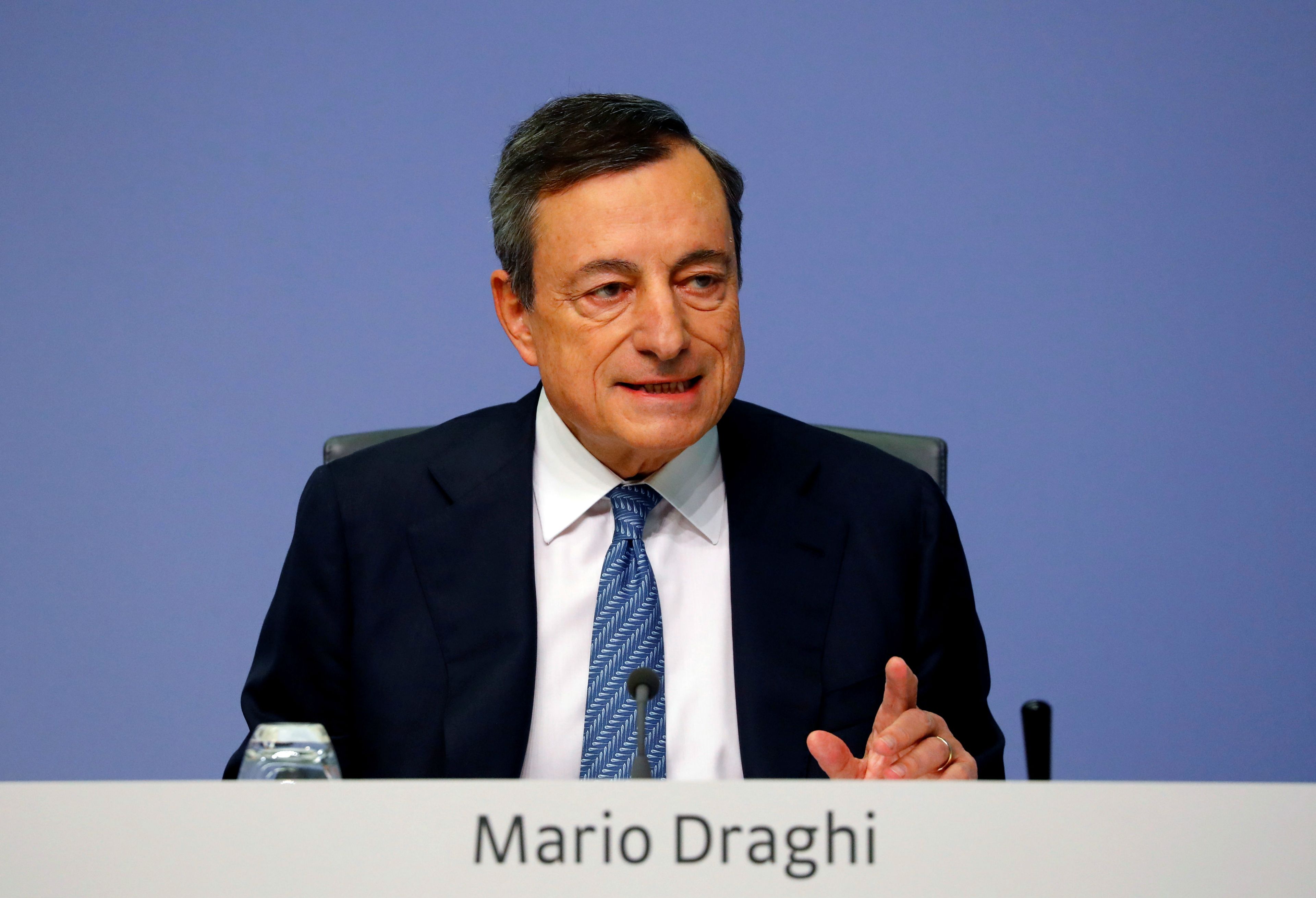 Mario Draghi, gobernador del Banco Central Europeo.
