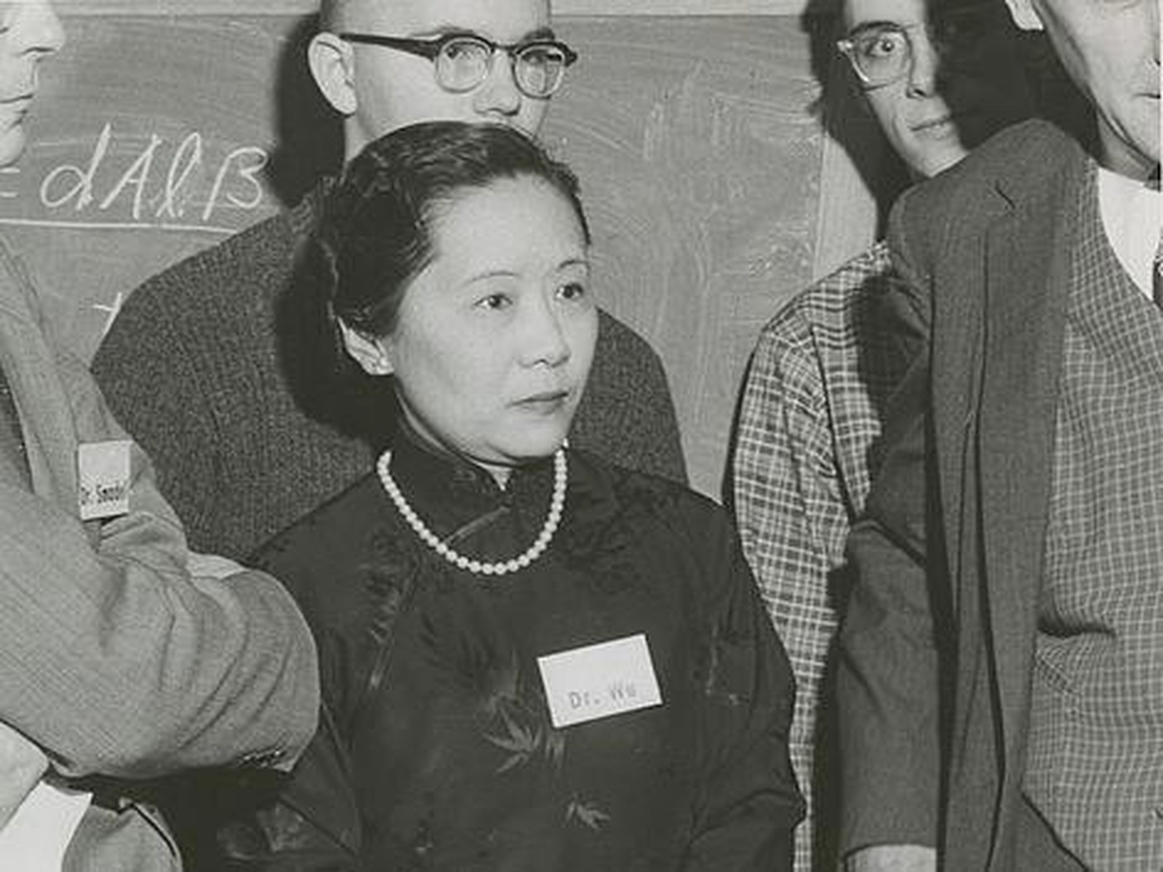 Chien-Shiung Wu en la Universidad de Columbia en 1958.