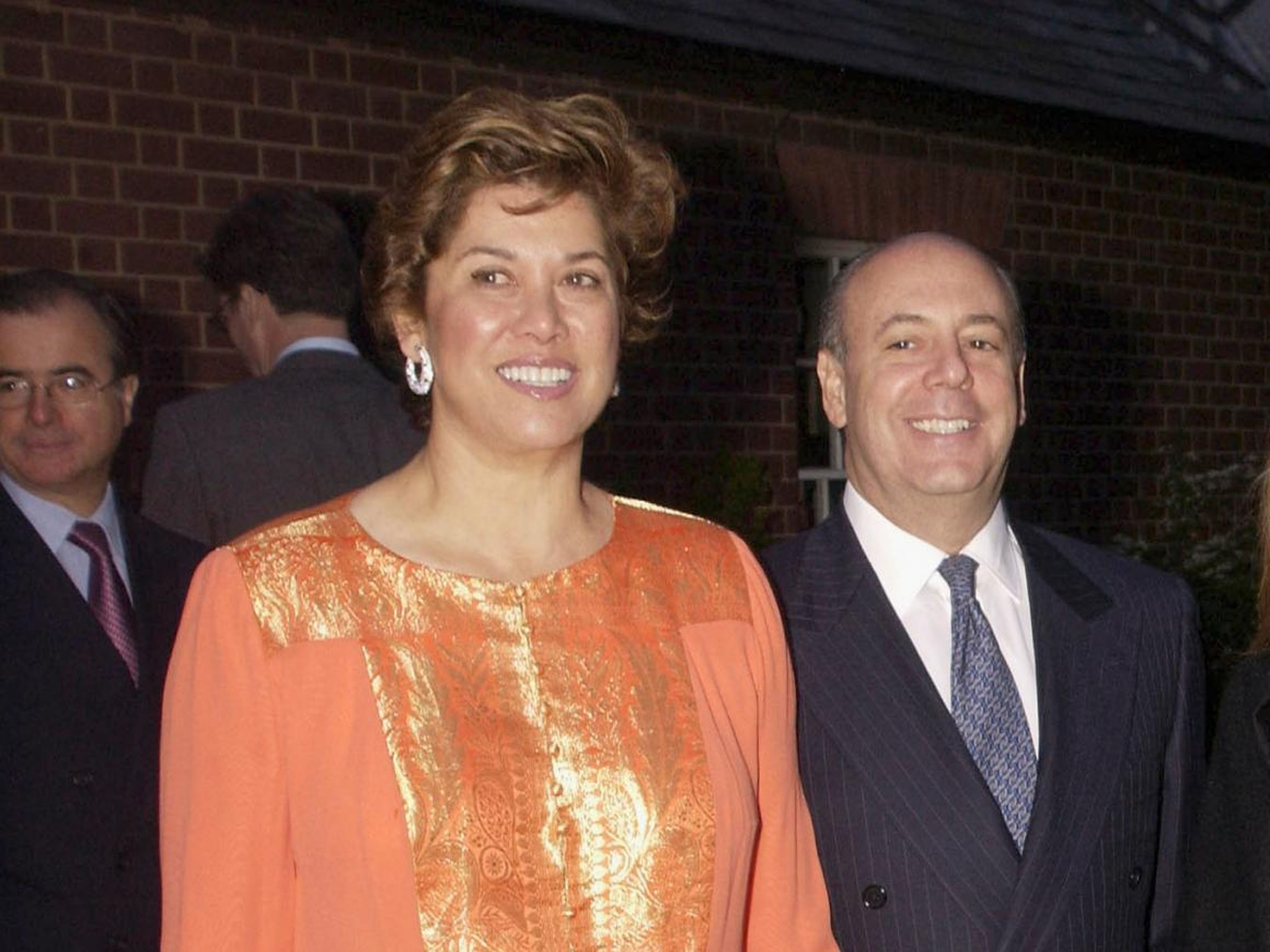 Patricia Kluge y su tercer marido, Bill Moses, en 2003.